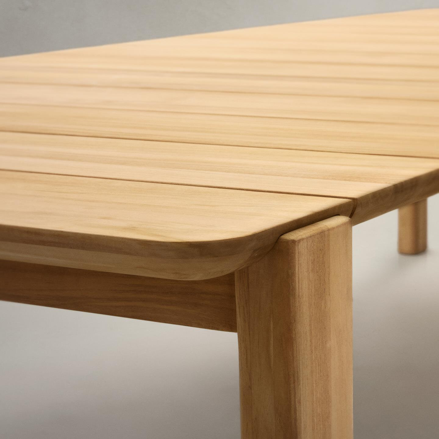 Kave Home Eettafel 'Icaro' Teakhout, 220 x 102cm