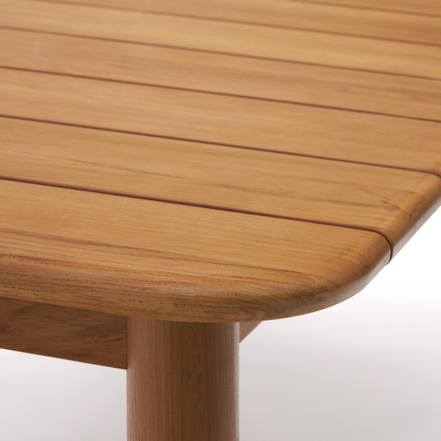 Kave Home Uitschuifbare Eettafel 'Turqueta' Teakhout, 220-294 x 100cm