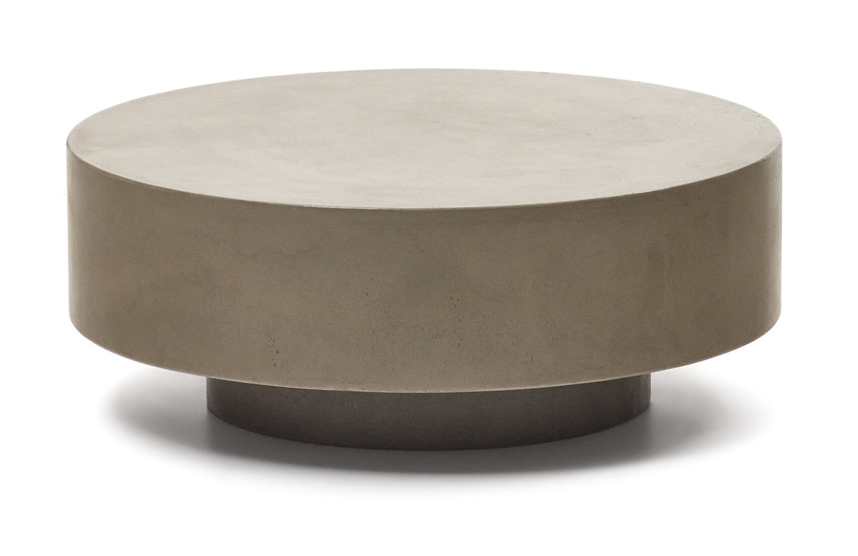 Kave Home Ronde Salontafel Garbet Cement, Ø80cm - Grijs