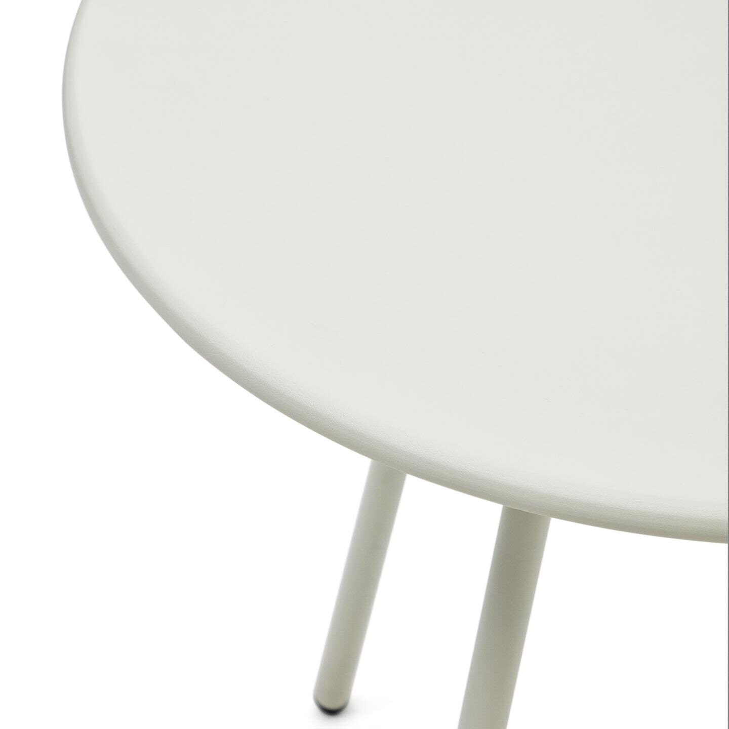 Kave Home Outdoor Bistrotafel 'Montjoi' 70cm, kleur Wit