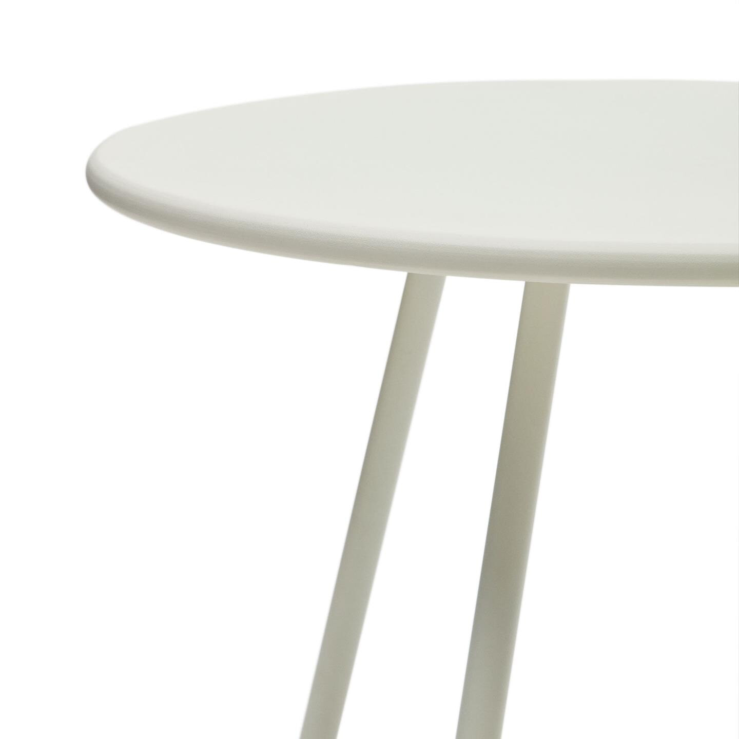 Kave Home Outdoor Bistrotafel 'Montjoi' 70cm, kleur Wit