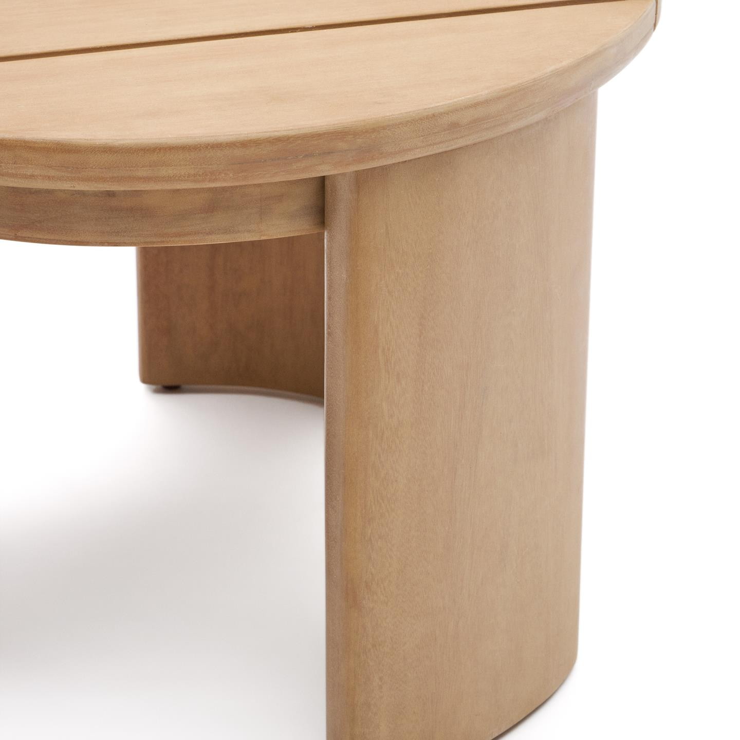Kave Home Ronde Bijzettafel 'Xoriguer' Eucalyptushout, 43 cm hoog