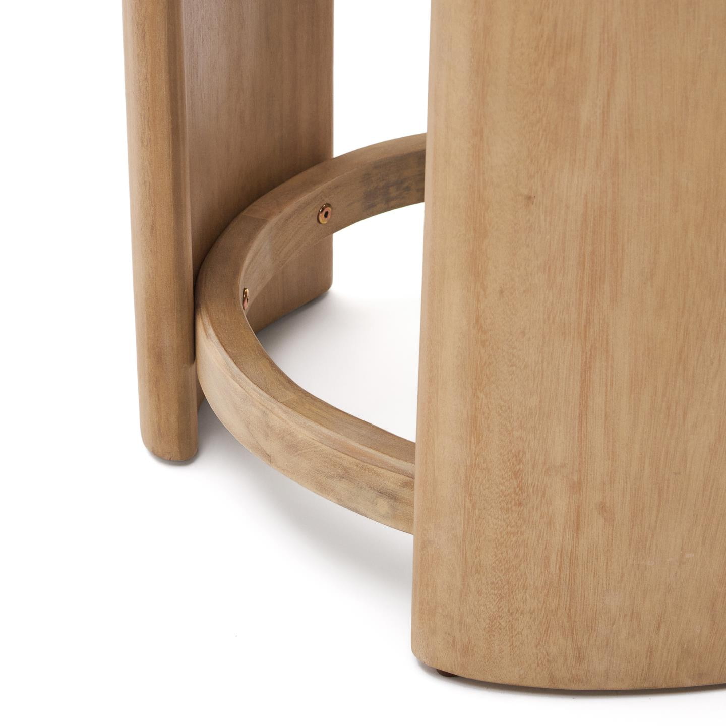 Kave Home Ronde Bijzettafel 'Xoriguer' Eucalyptushout, 60cm hoog