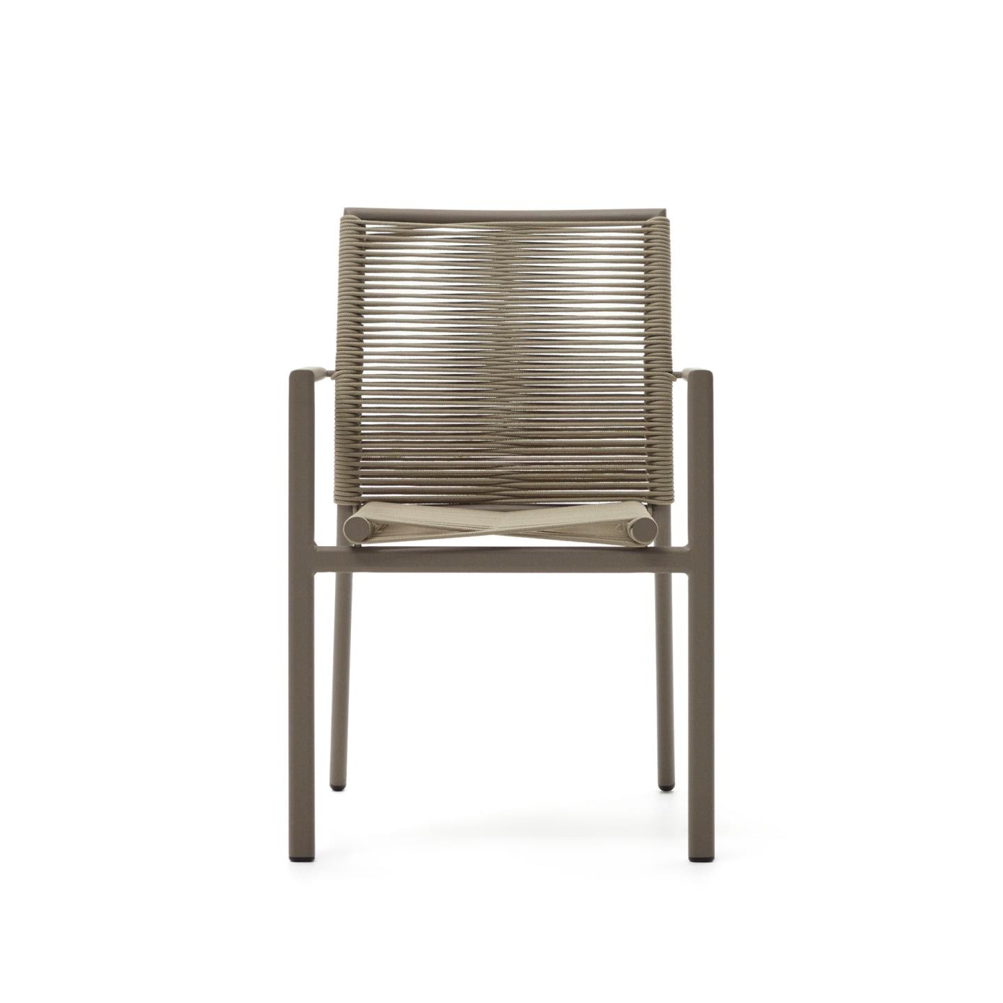 Kave Home Tuinstoel 'Culip' Geweven touw, kleur Bruin