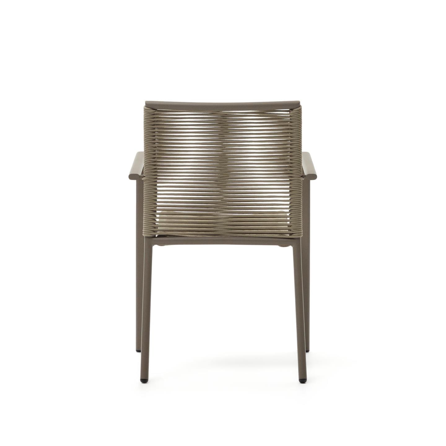 Kave Home Tuinstoel 'Culip' Geweven touw, kleur Bruin