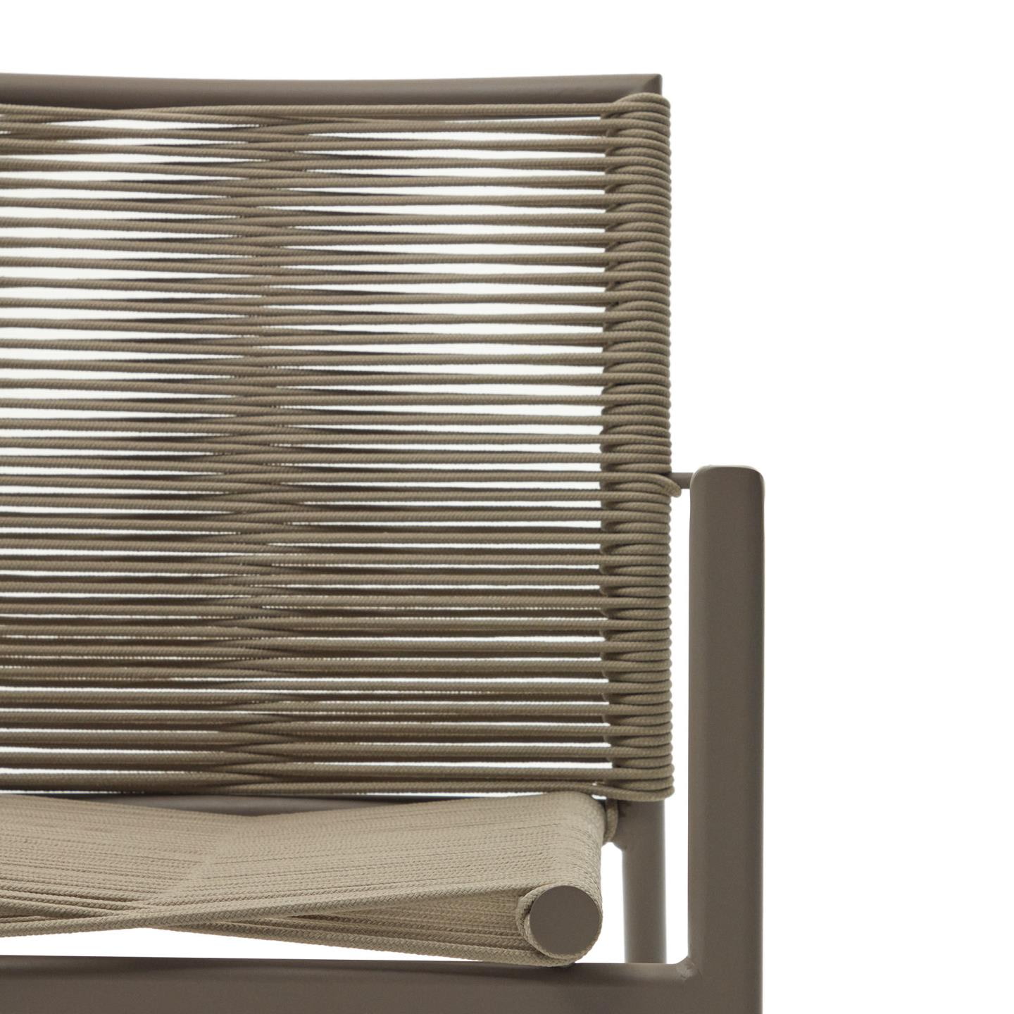 Kave Home Tuinstoel 'Culip' Geweven touw, kleur Bruin