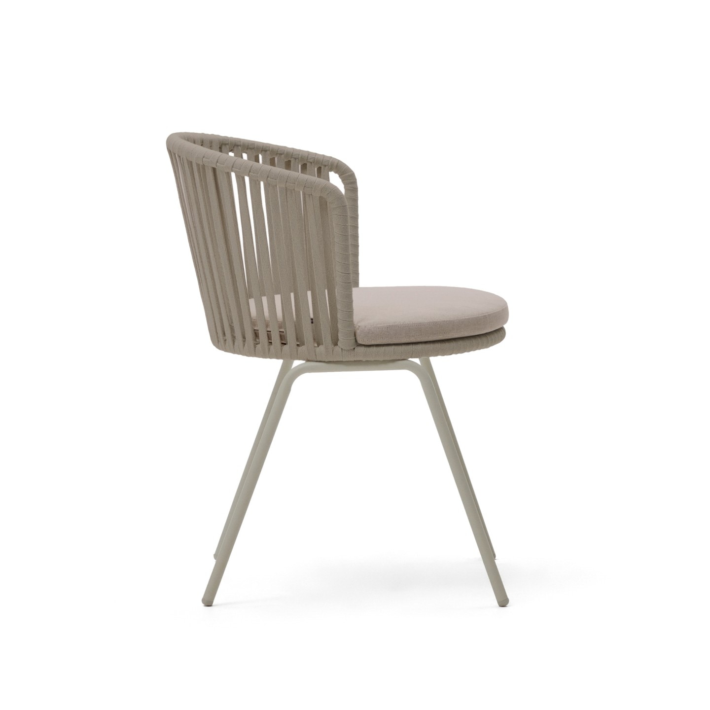 Kave Home Tuinstoel 'Saconca' Gevlochten touw, kleur Beige