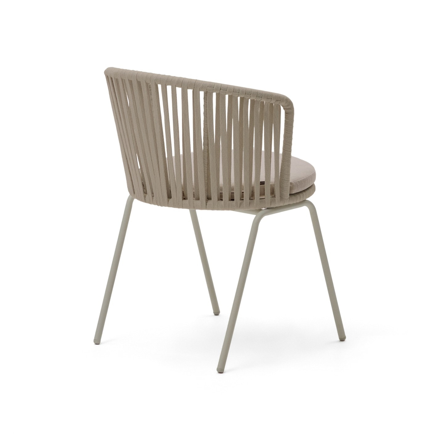 Kave Home Tuinstoel 'Saconca' Gevlochten touw, kleur Beige