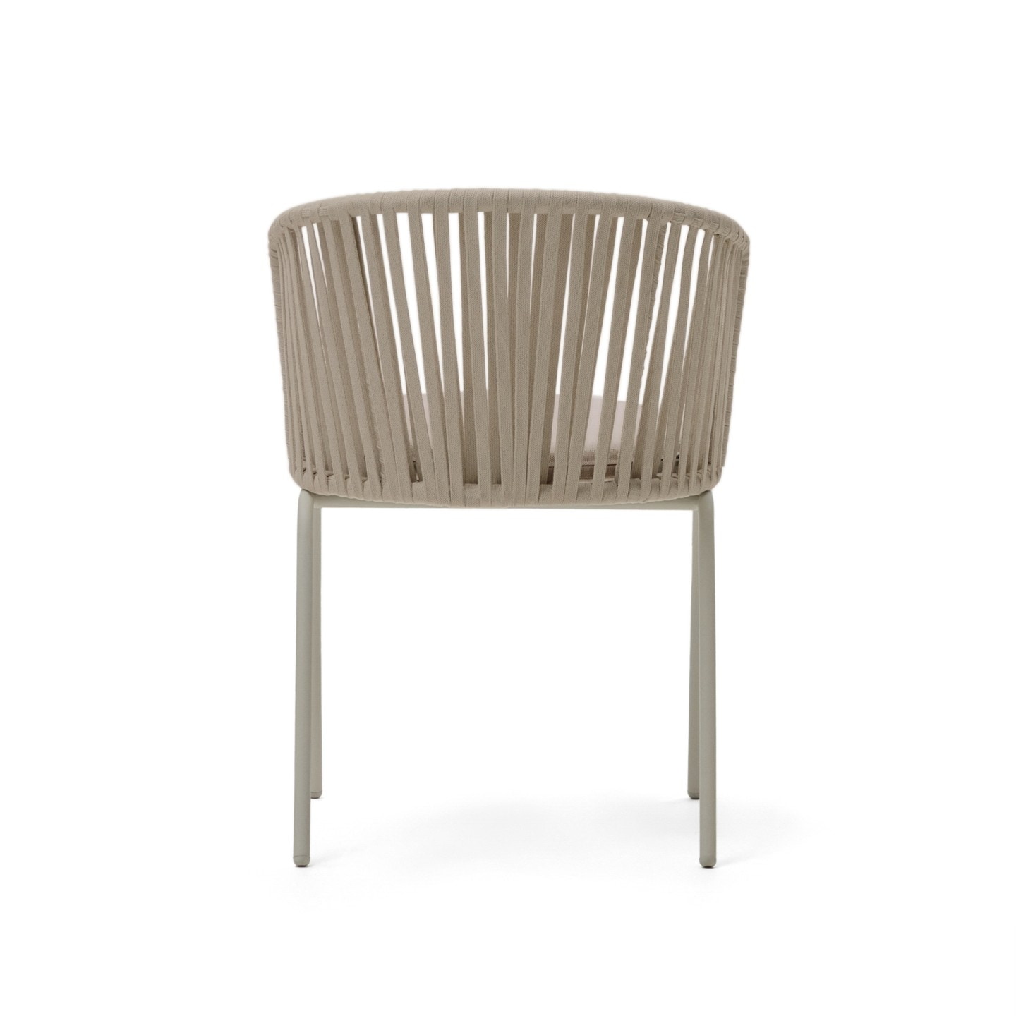 Kave Home Tuinstoel 'Saconca' Gevlochten touw, kleur Beige