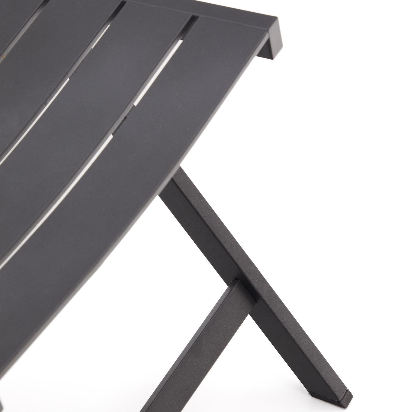 Kave Home Tuinbank 'Torreta' 120cm, kleur Donkergrijs