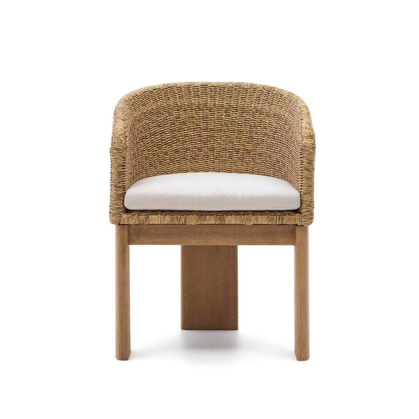 Kave Home Tuinstoel 'Xoriguer' Rattan en eucalyptushout