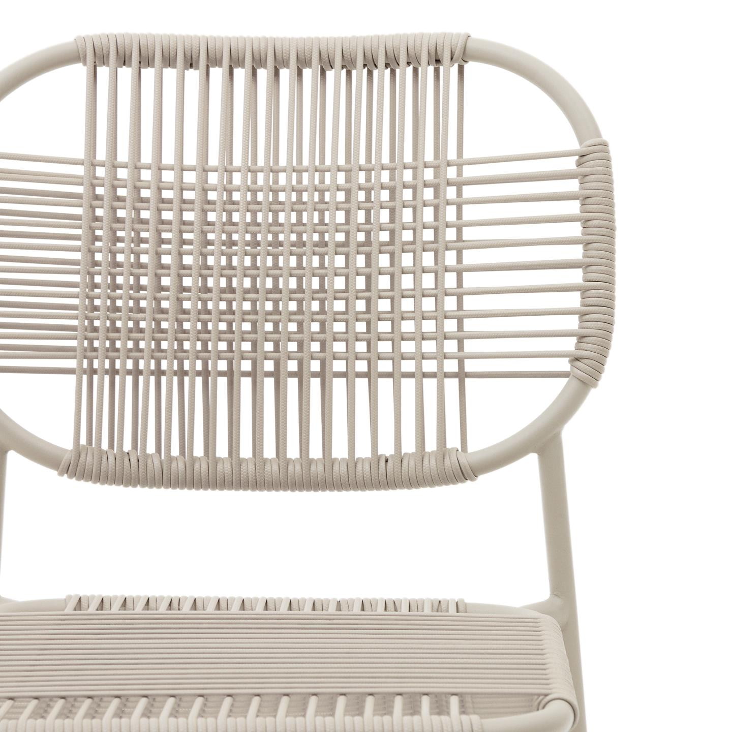 Kave Home Tuinstoel 'Talaier' Touw, kleur Beige