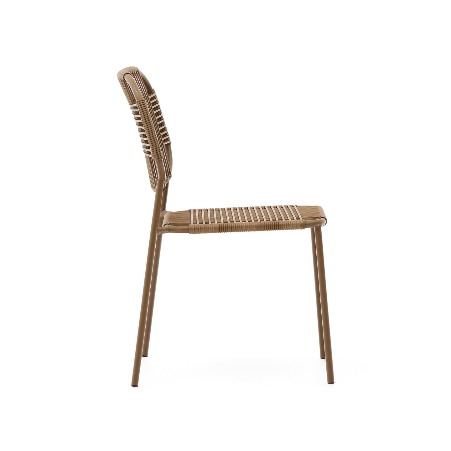 Kave Home Tuinstoel 'Talaier' Touw, kleur Bruin