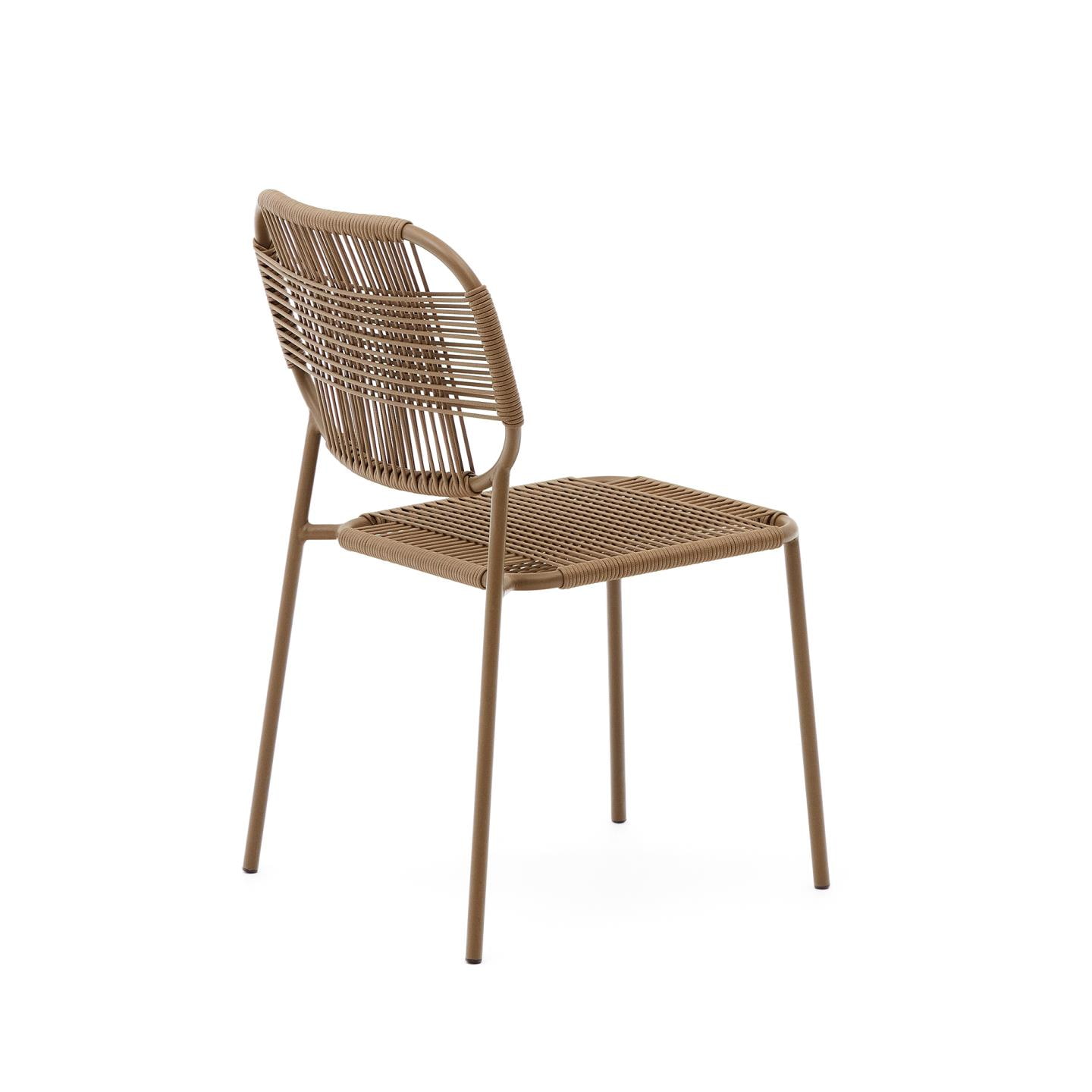 Kave Home Tuinstoel 'Talaier' Touw, kleur Bruin
