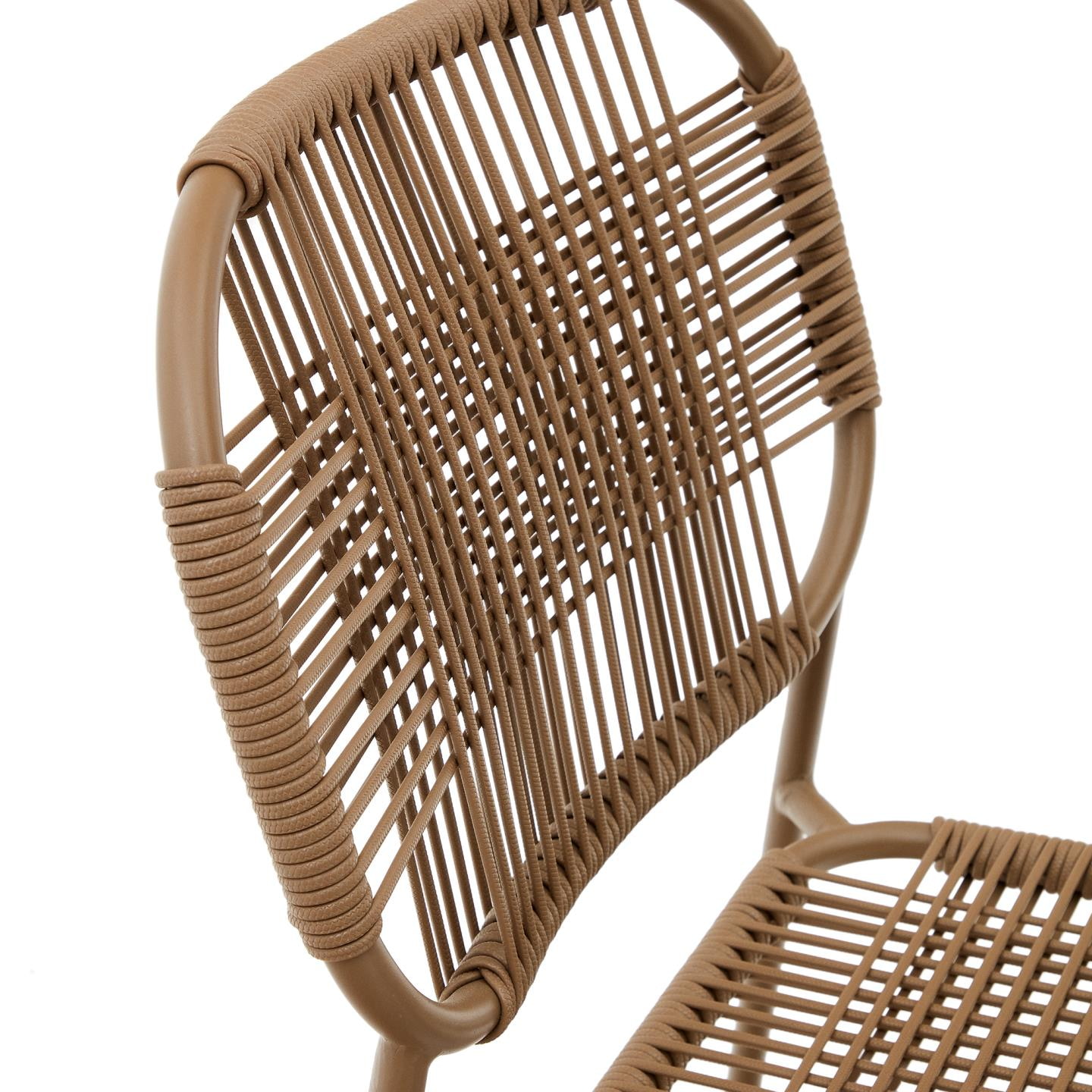 Kave Home Tuinstoel 'Talaier' Touw, kleur Bruin