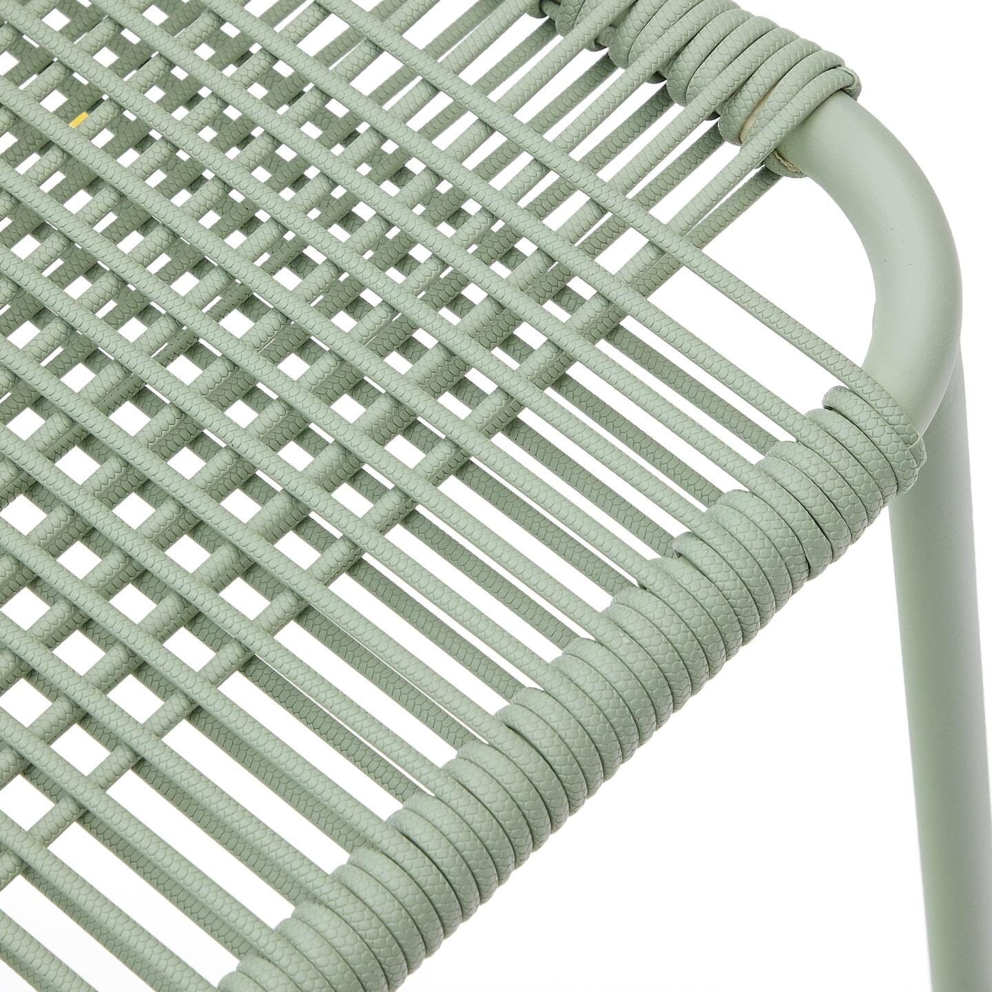 Kave Home Tuinstoel 'Talaier' Touw, kleur Lichtgroen