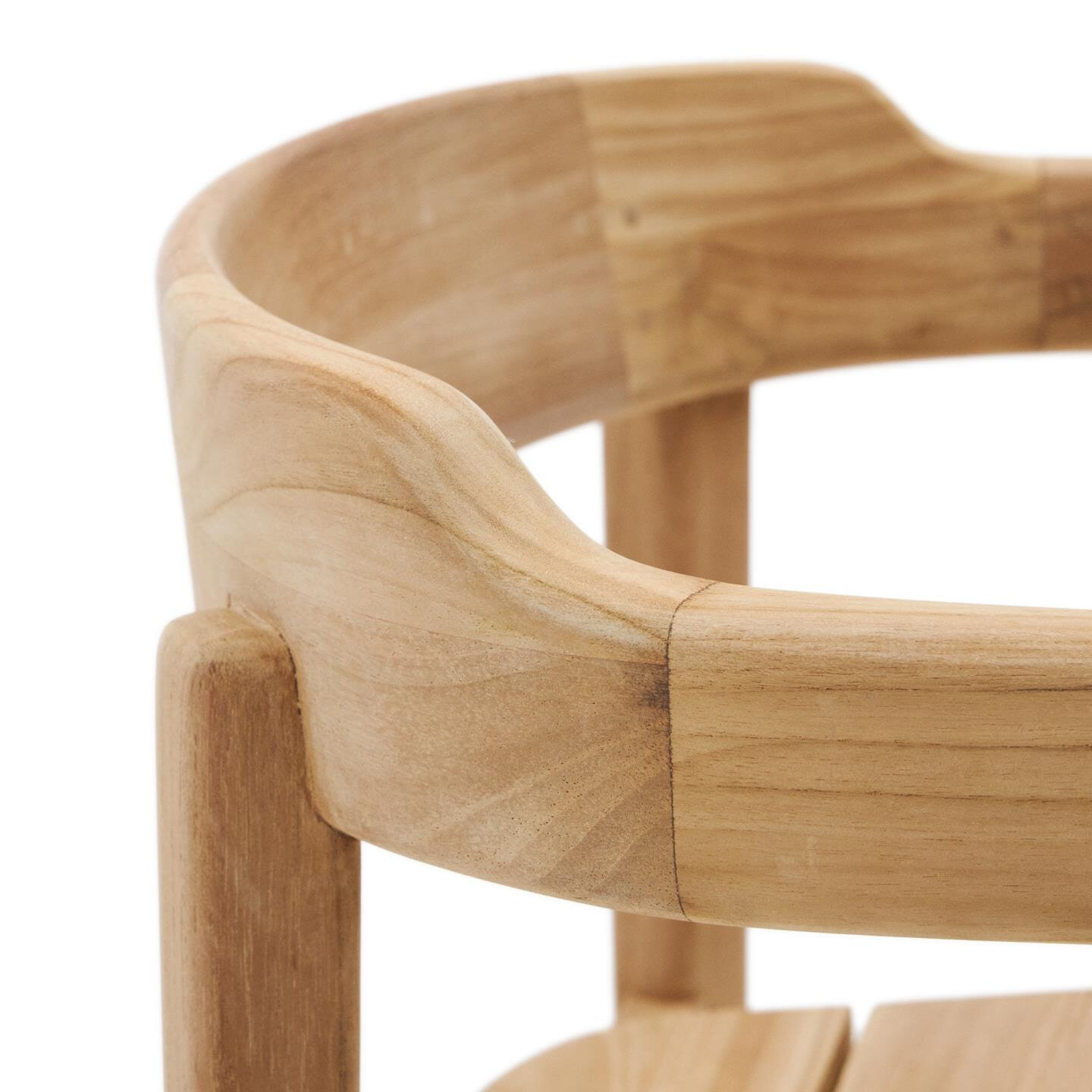 Kave Home Eetkamerstoel 'Icaro' Teakhout