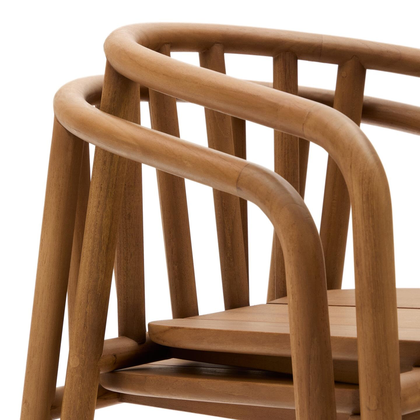 Kave Home Eetkamerstoel 'Turqueta' Teakhout