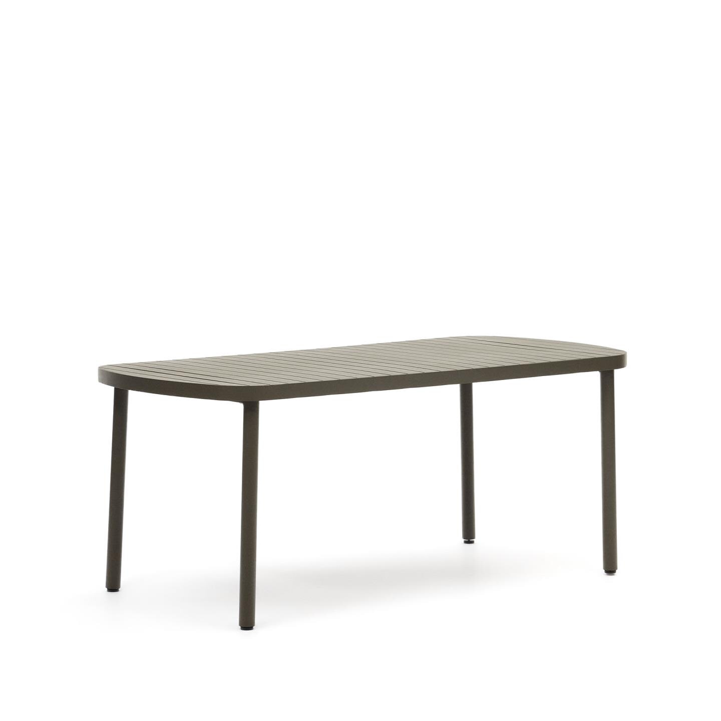 Kave Home Tuintafel Joncols 180 x 90cm - Donkergroen