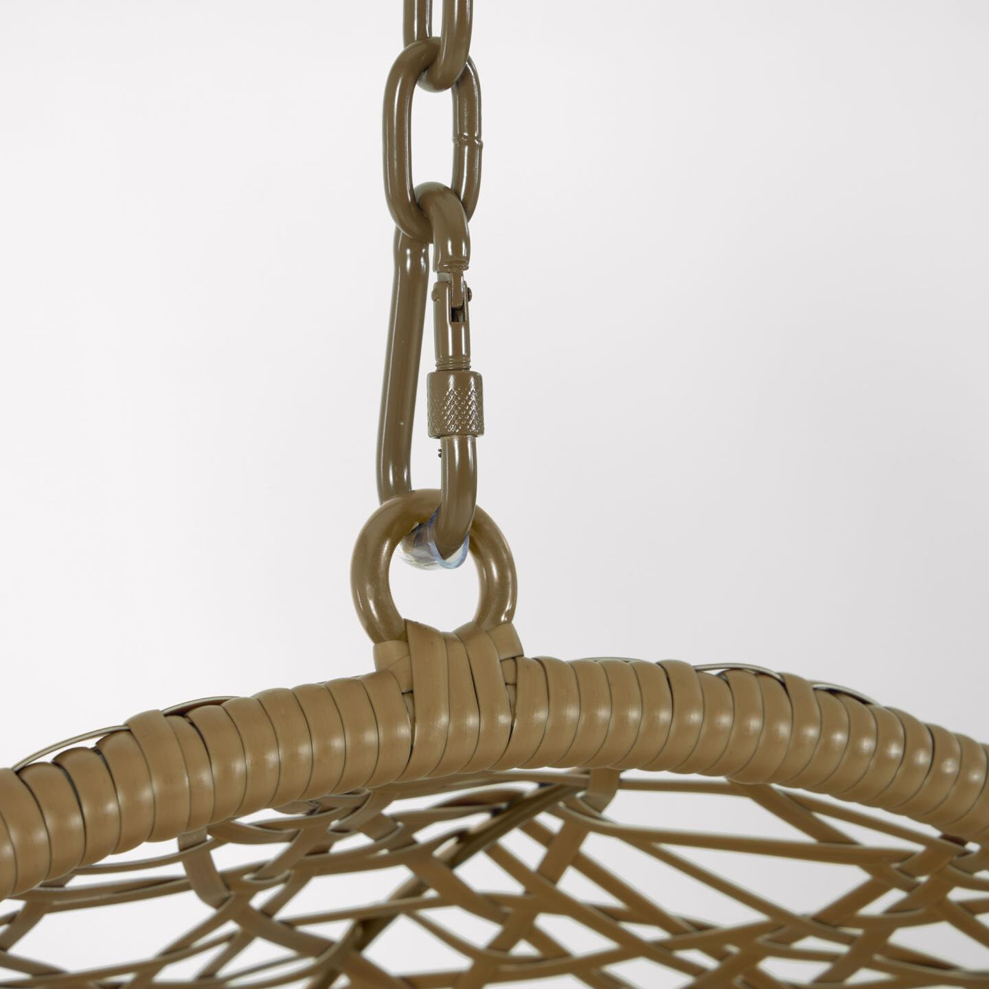 Kave Home Hangstoel 'Florina' Met standaard, kleur Bruin