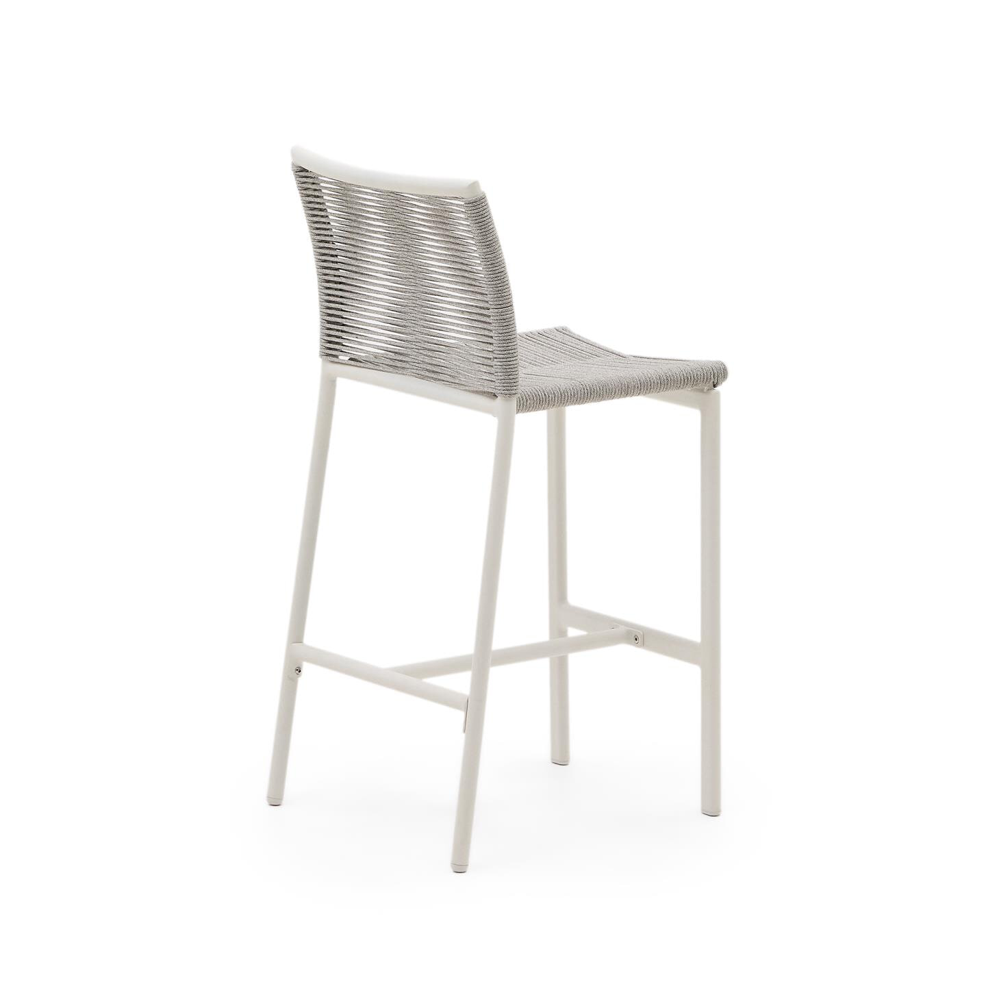 Kave Home Barkruk 'Culip' kleur Lichtgrijs (zithoogte 65cm)