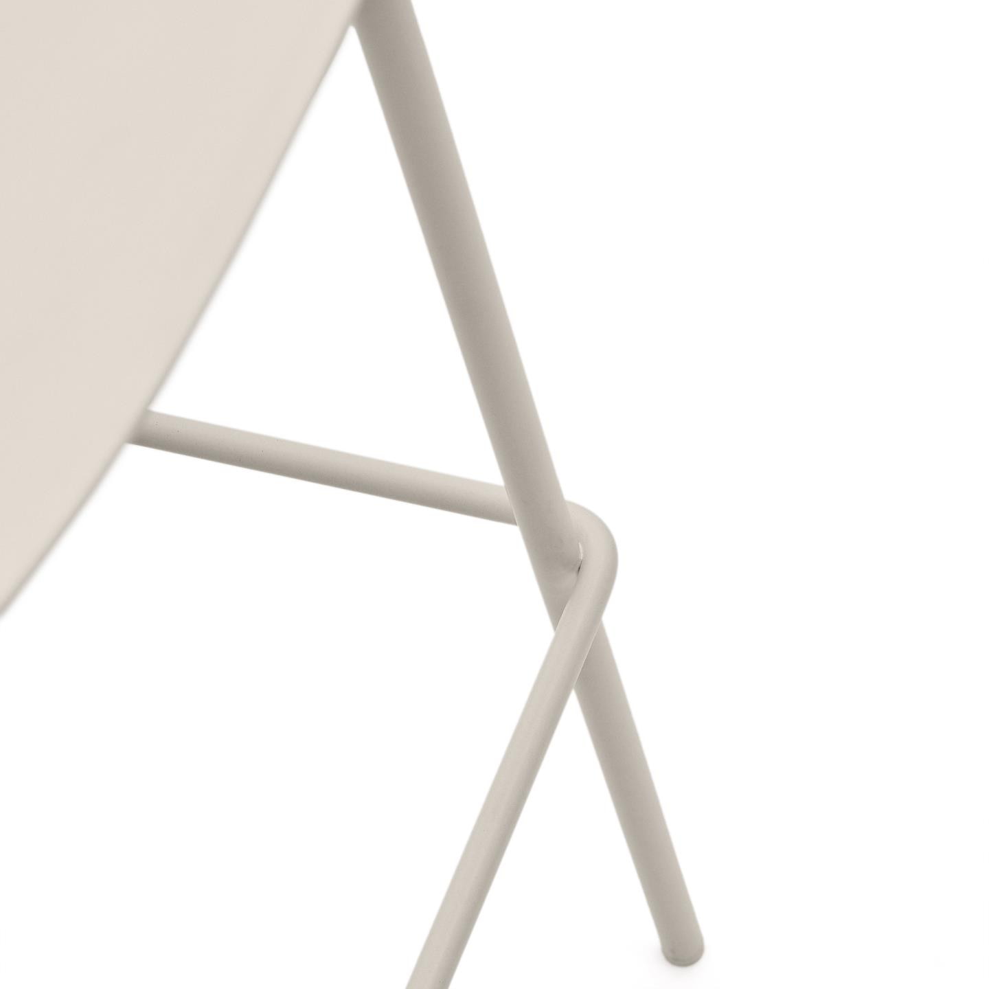 Kave Home Barkruk 'Altea' Gerecycled kunststof, kleur Beige (zithoogte 74cm)