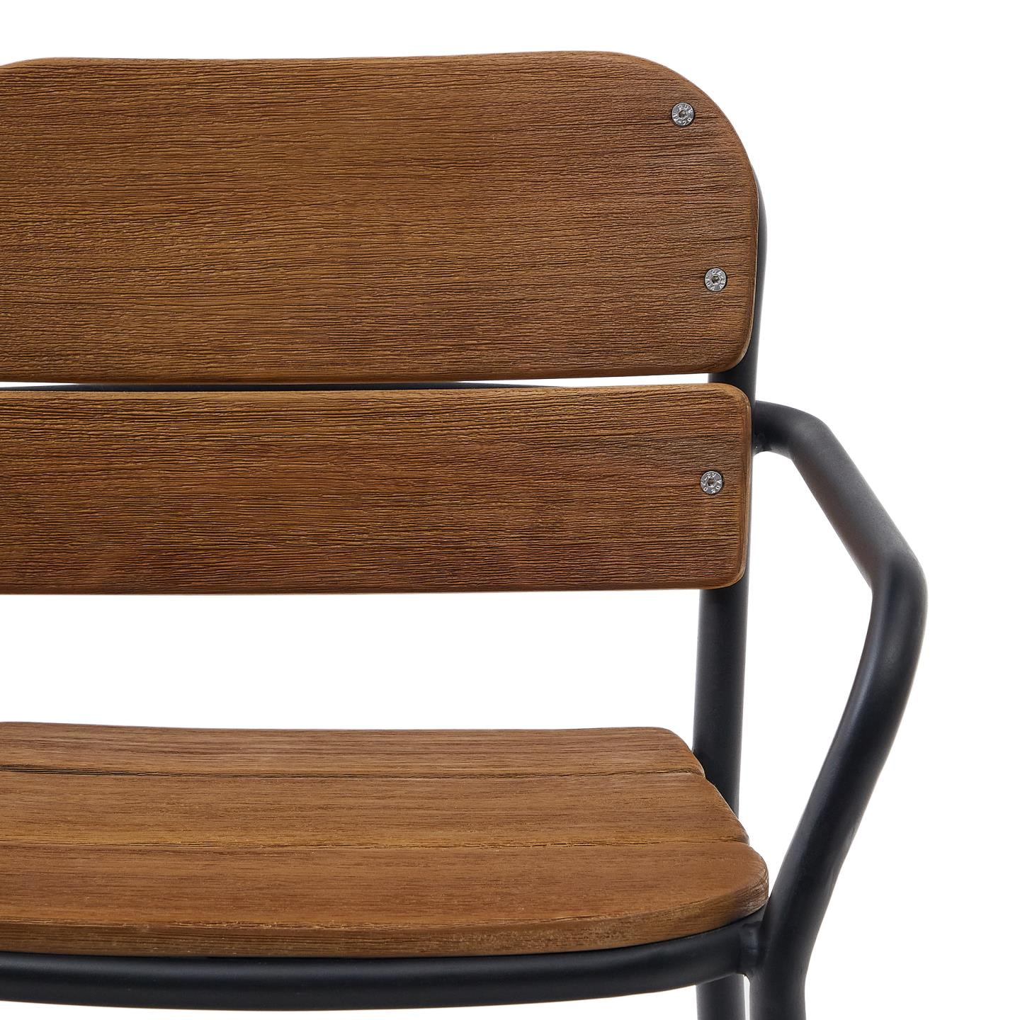 Kave Home Barstoel 'Algueret' Eucalyptushout (zithoogte 66cm)