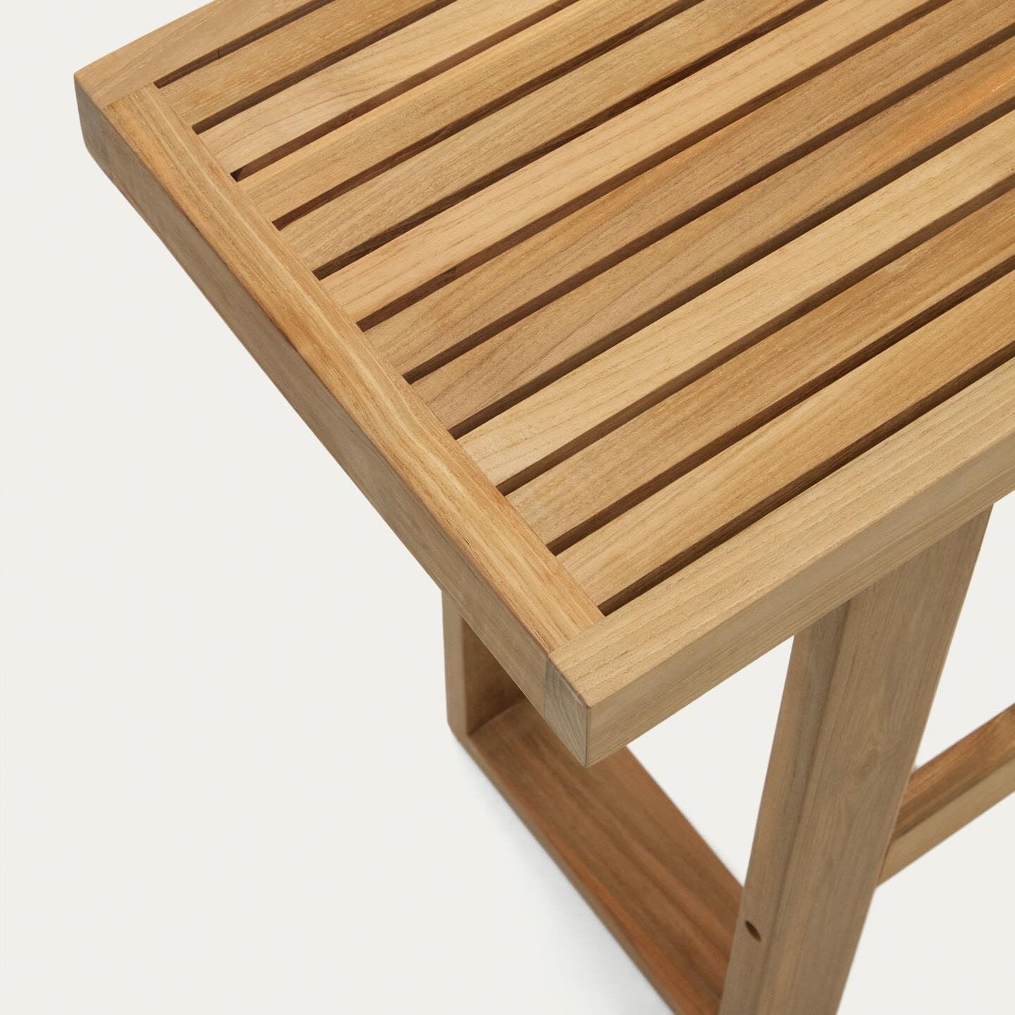 Kave Home Hoge Outdoor Eetkamerbank 'Canadell' Teakhout, 130cm