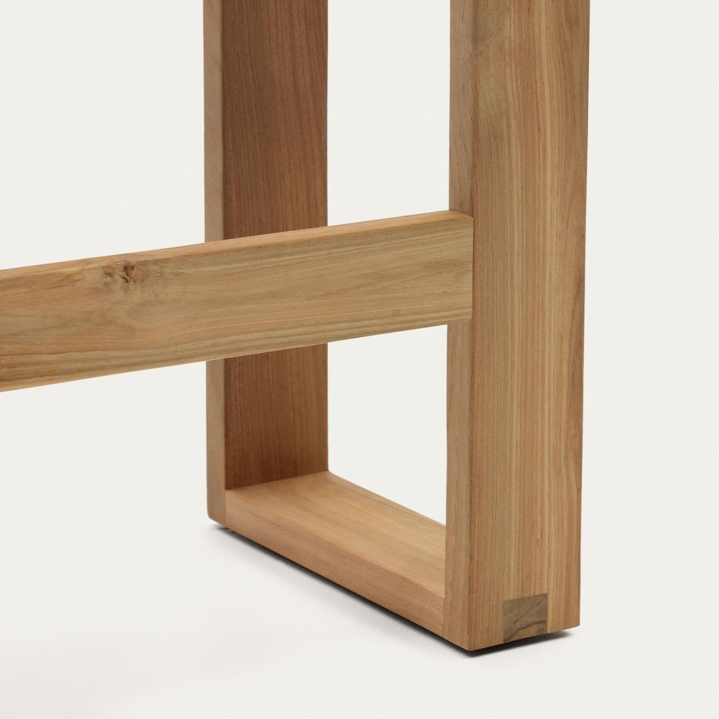 Kave Home Hoge Outdoor Eetkamerbank 'Canadell' Teakhout, 130cm