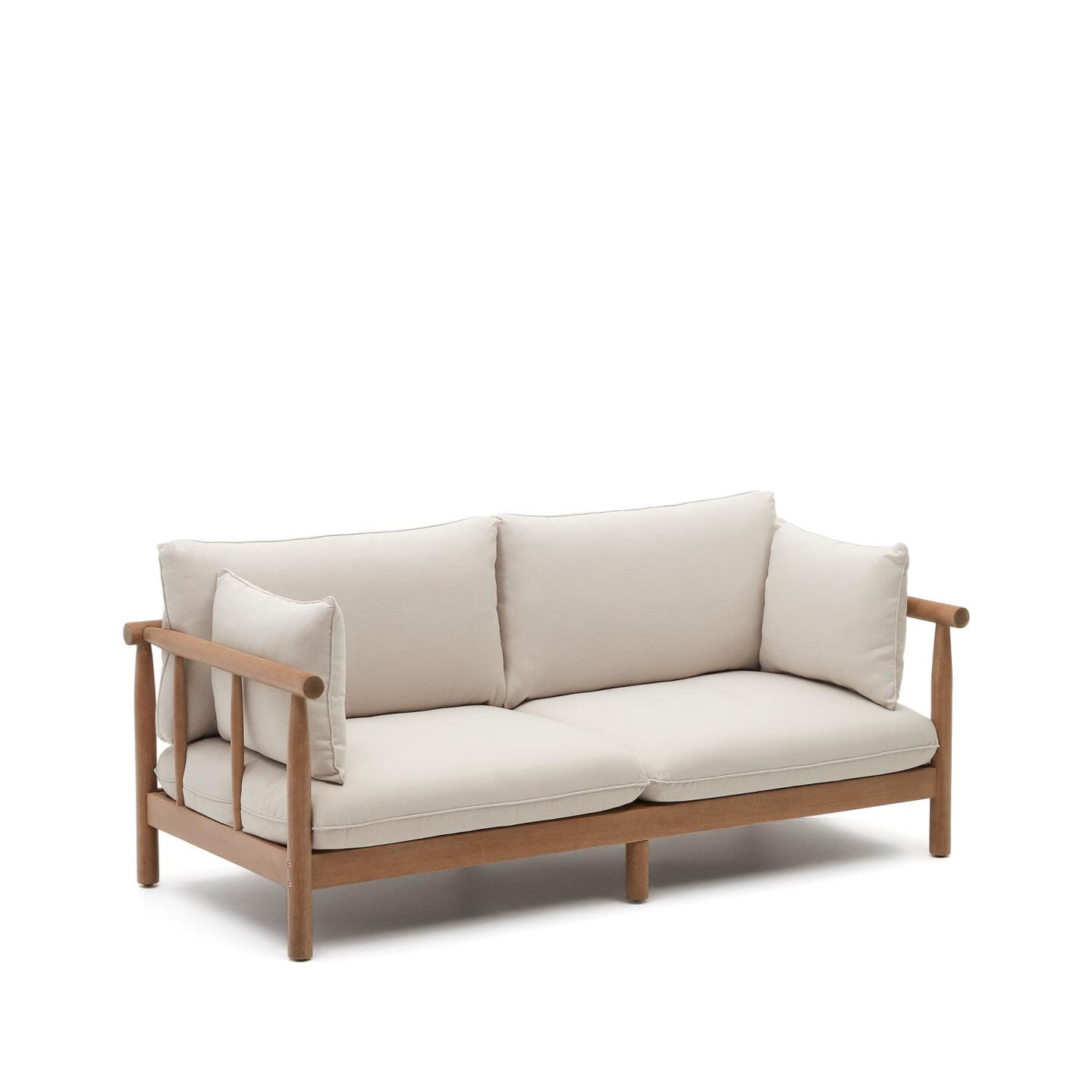 Kave Home 2-zits Loungebank Sacova Eucalyptushout - Beige