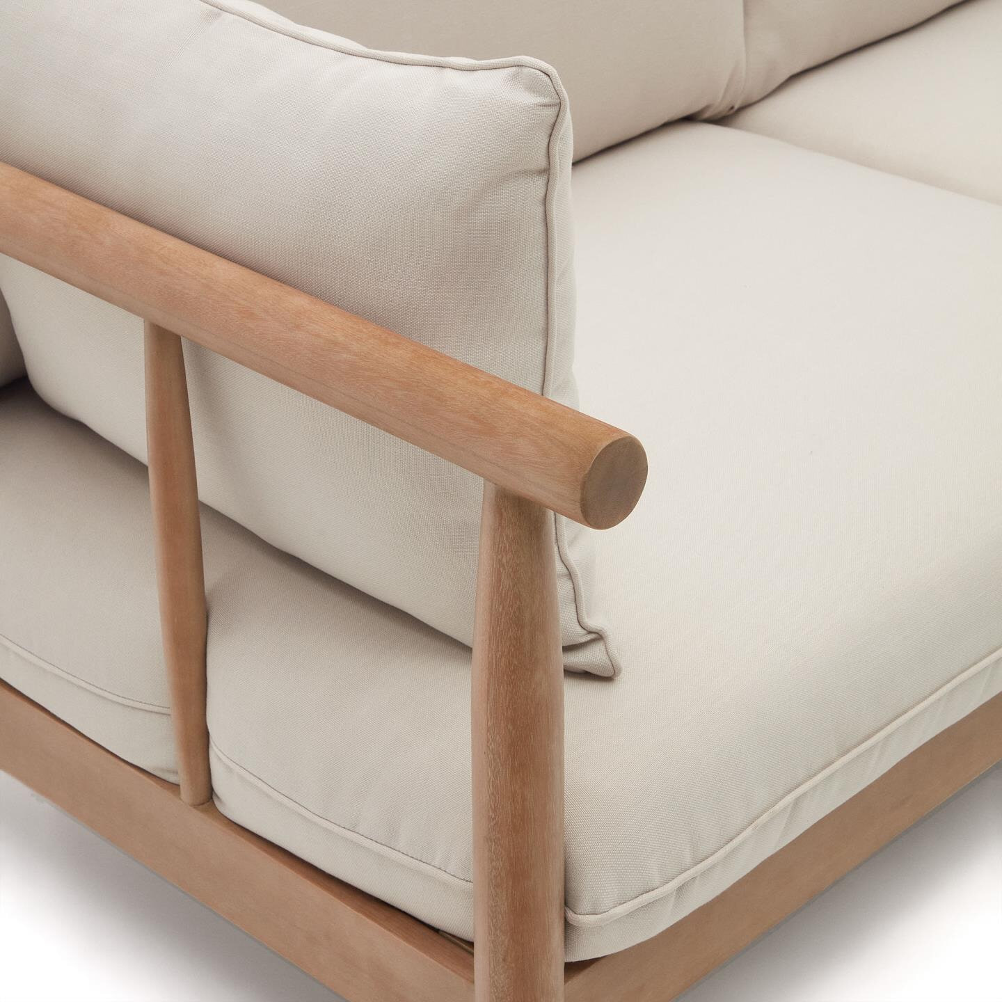 Kave Home 2-zits Loungebank 'Sacova' Eucalyptushout