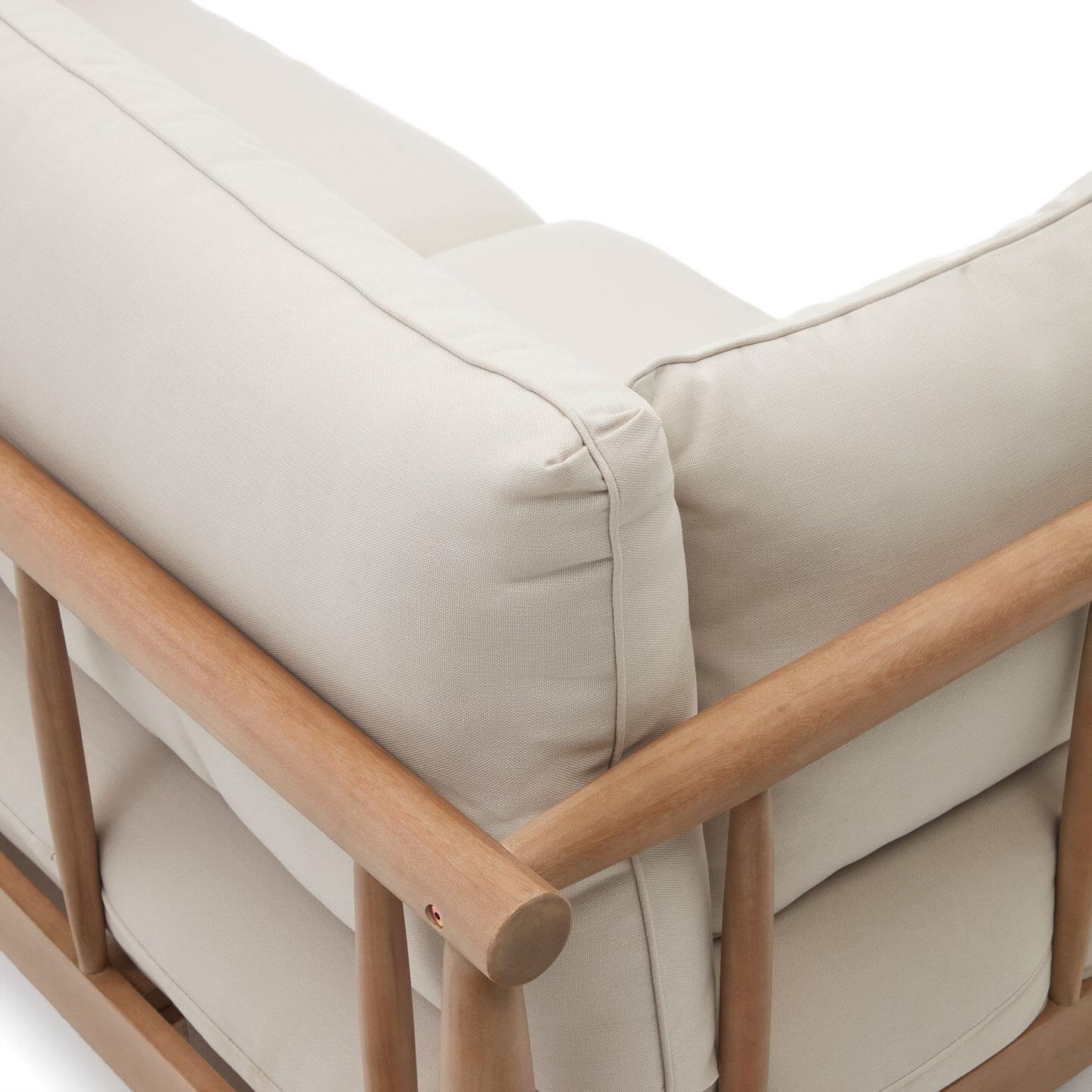 Kave Home 2-zits Loungebank 'Sacova' Eucalyptushout