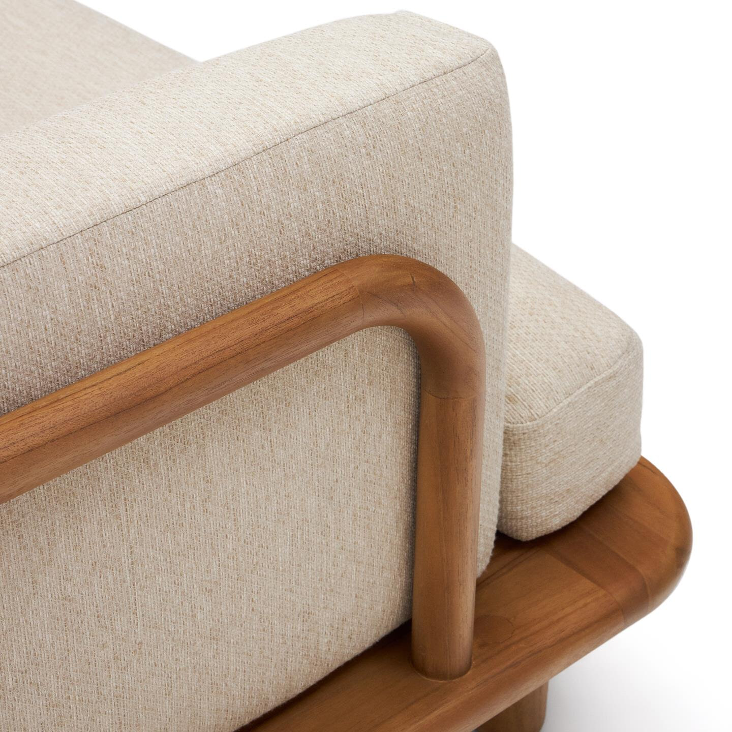 Kave Home 3-zits Bank 'Turqueta' Teakhout