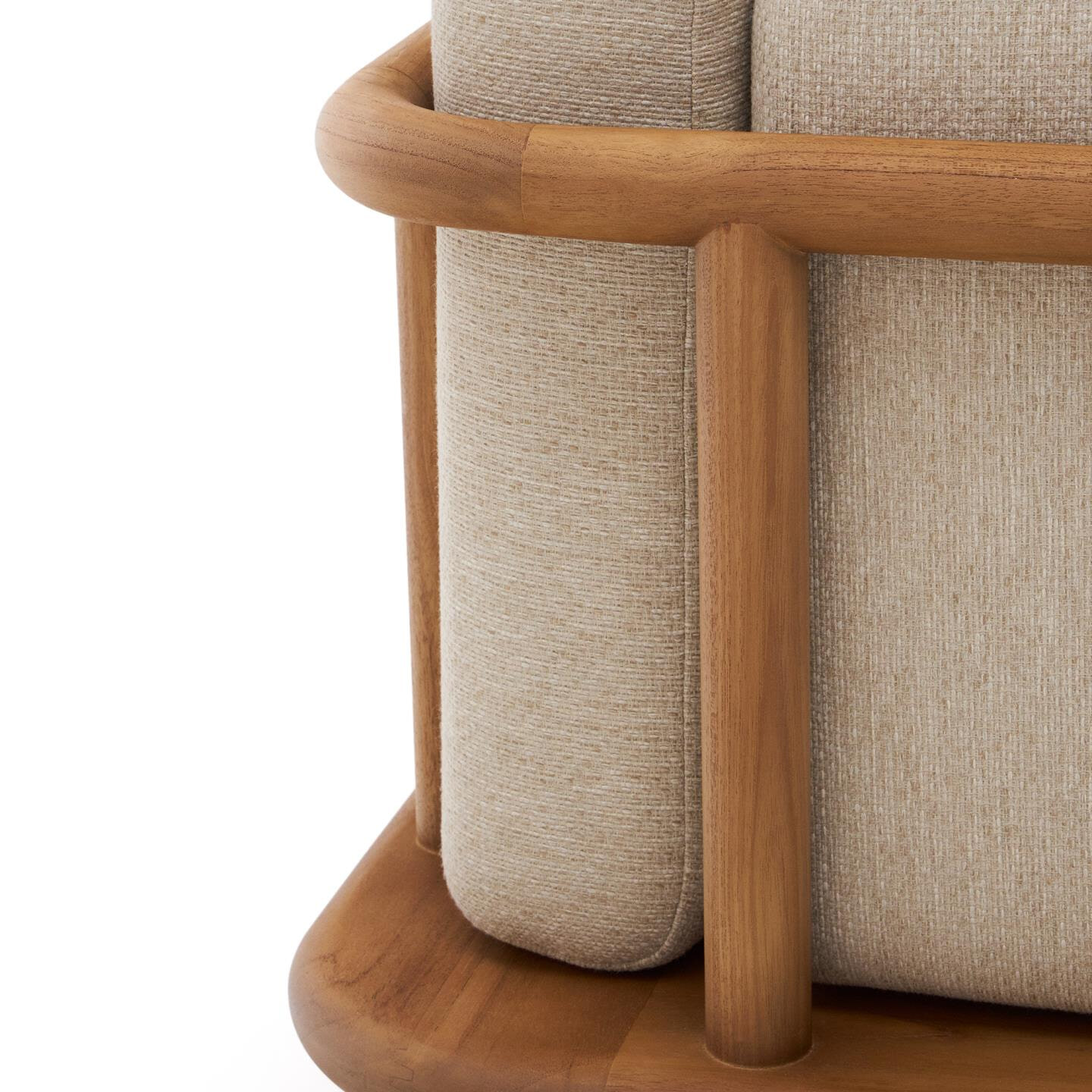 Kave Home 3-zits Bank 'Turqueta' Teakhout