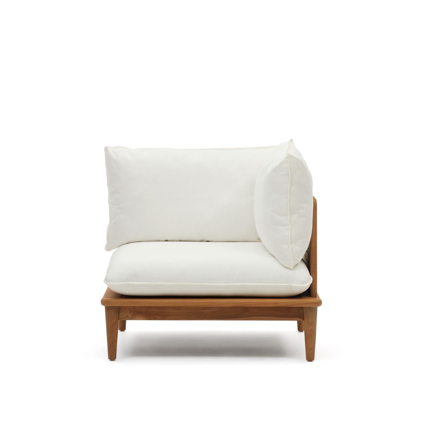 Kave Home Modulaire Hoekfauteuil 'Portitxol' Teakhout