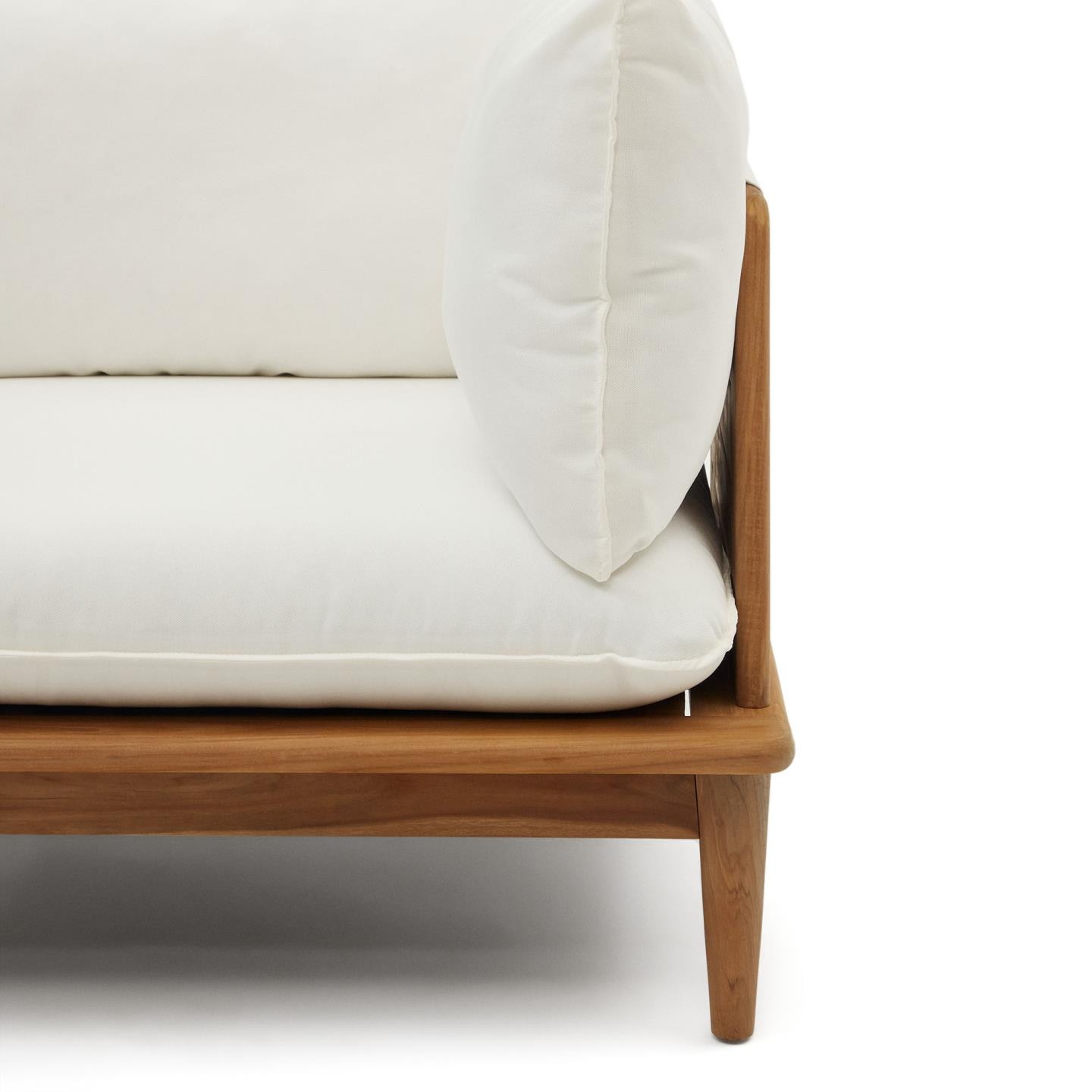 Kave Home Modulaire Hoekfauteuil 'Portitxol' Teakhout
