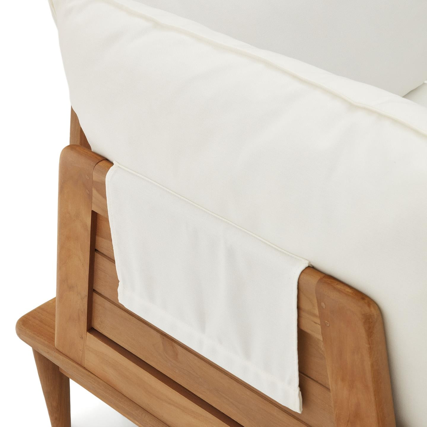 Kave Home Modulaire Hoekfauteuil 'Portitxol' Teakhout