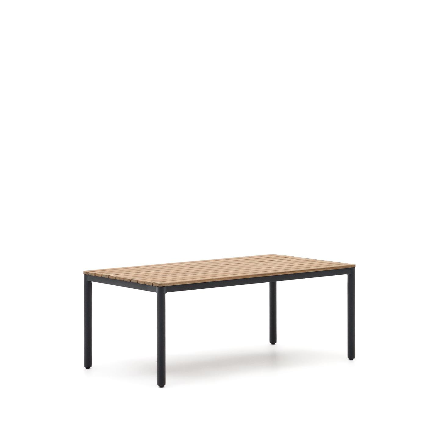 Kave Home Loungeset 'Aiguafreda' 2-zits bank, 2 fauteuils en salontafel