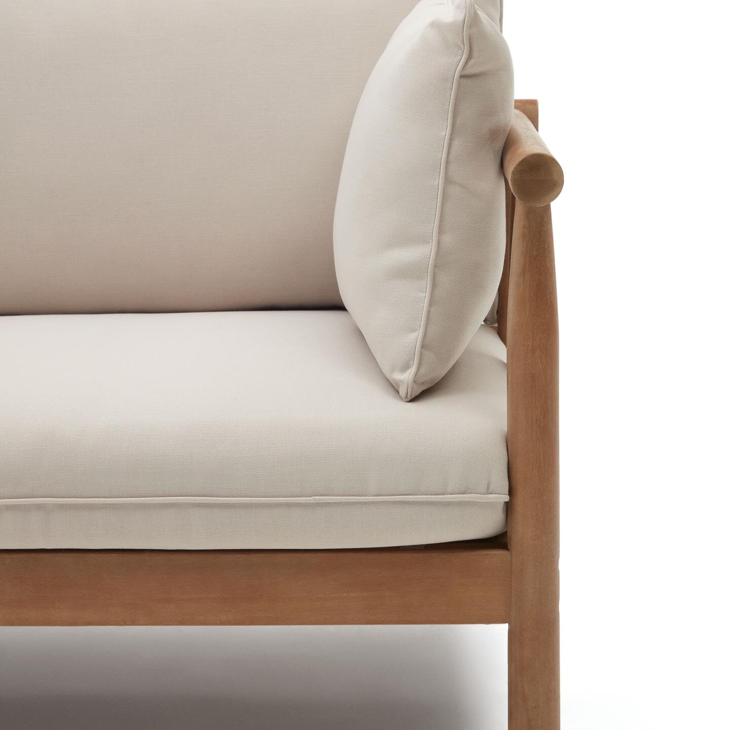 Kave Home 5-zits Hoek Loungeset 'Sacova' Eucalyptushout