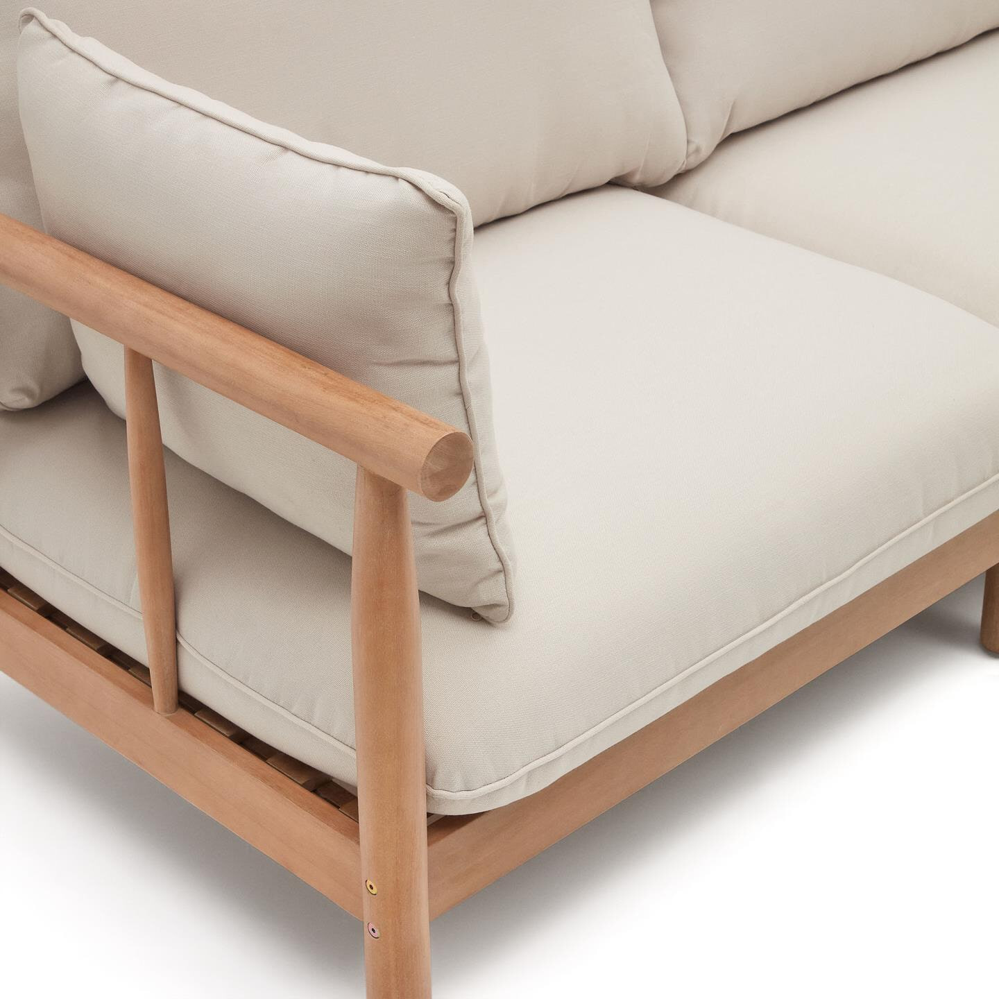 Kave Home 5-zits Hoek Loungeset 'Sacova' Eucalyptushout