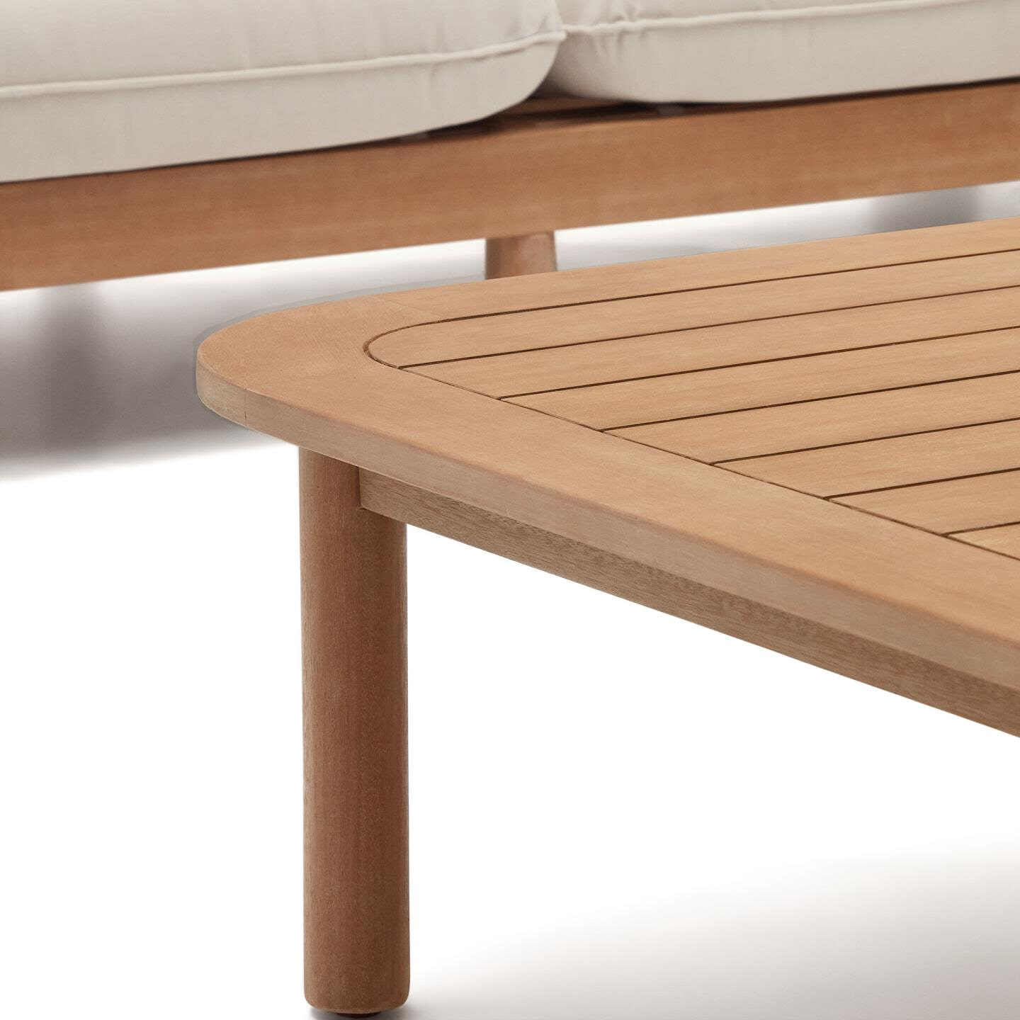 Kave Home 5-zits Hoek Loungeset 'Sacova' Eucalyptushout