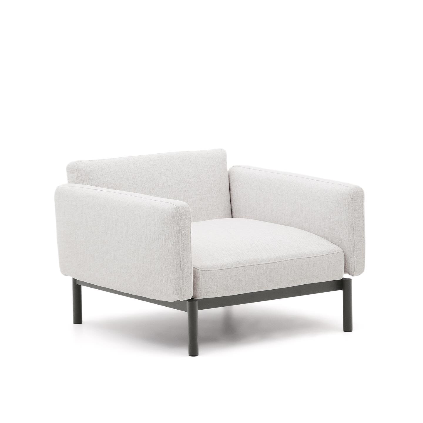 Kave Home Loungestoel 'Sorells' kleur Beige/Grijs