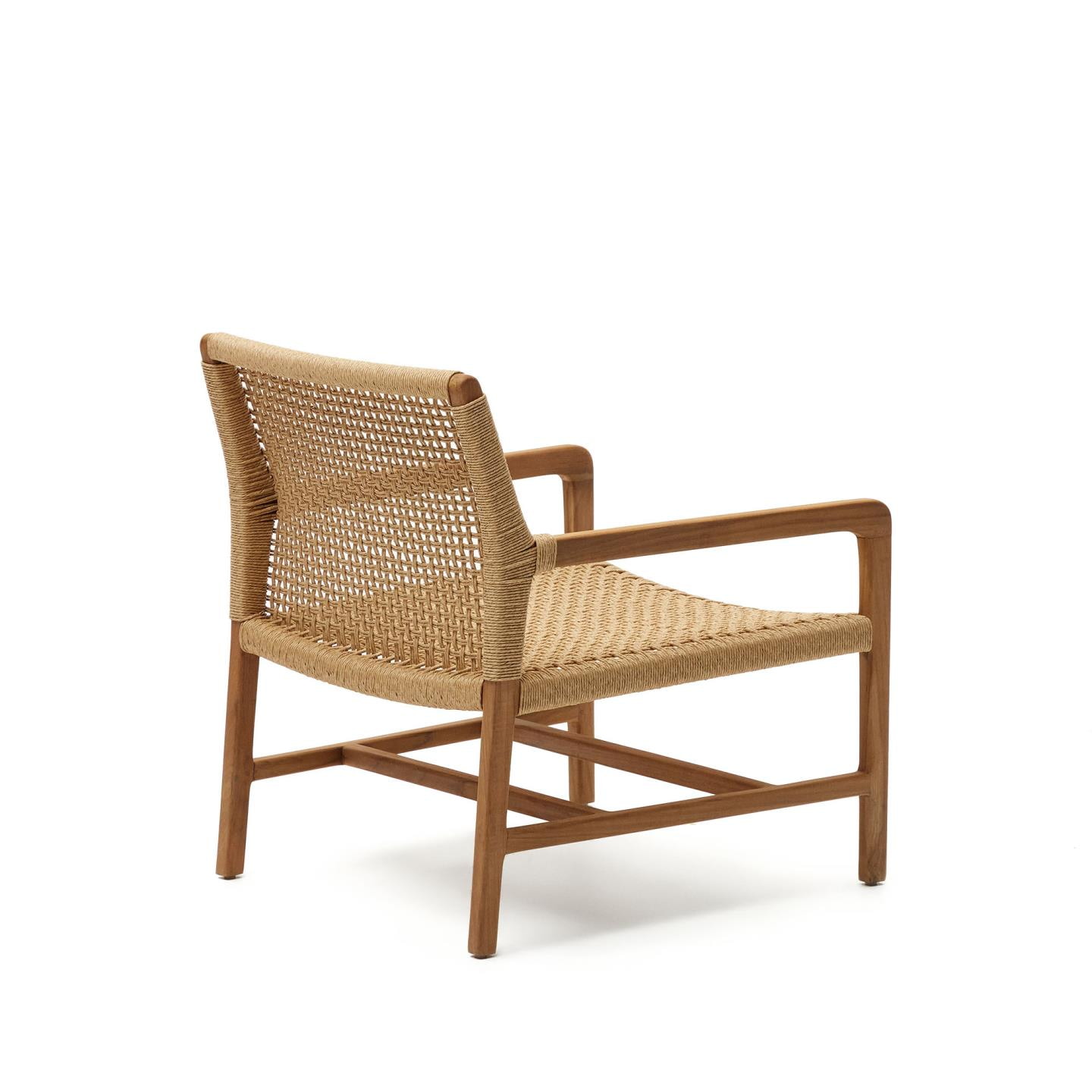 Kave Home Fauteuil 'Sabolla' Teakhout, kleur Naturel