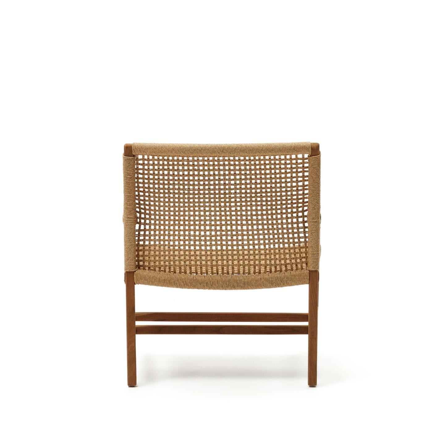 Kave Home Fauteuil 'Sabolla' Teakhout, kleur Naturel