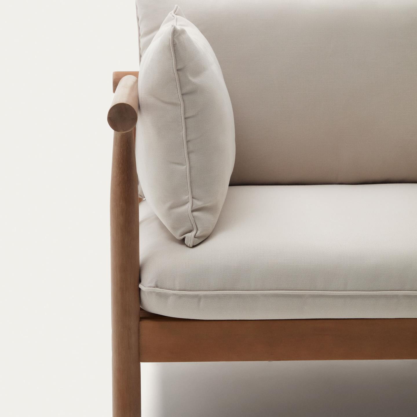 Kave Home Outdoor Fauteuil 'Sacova' Eucalyptushout