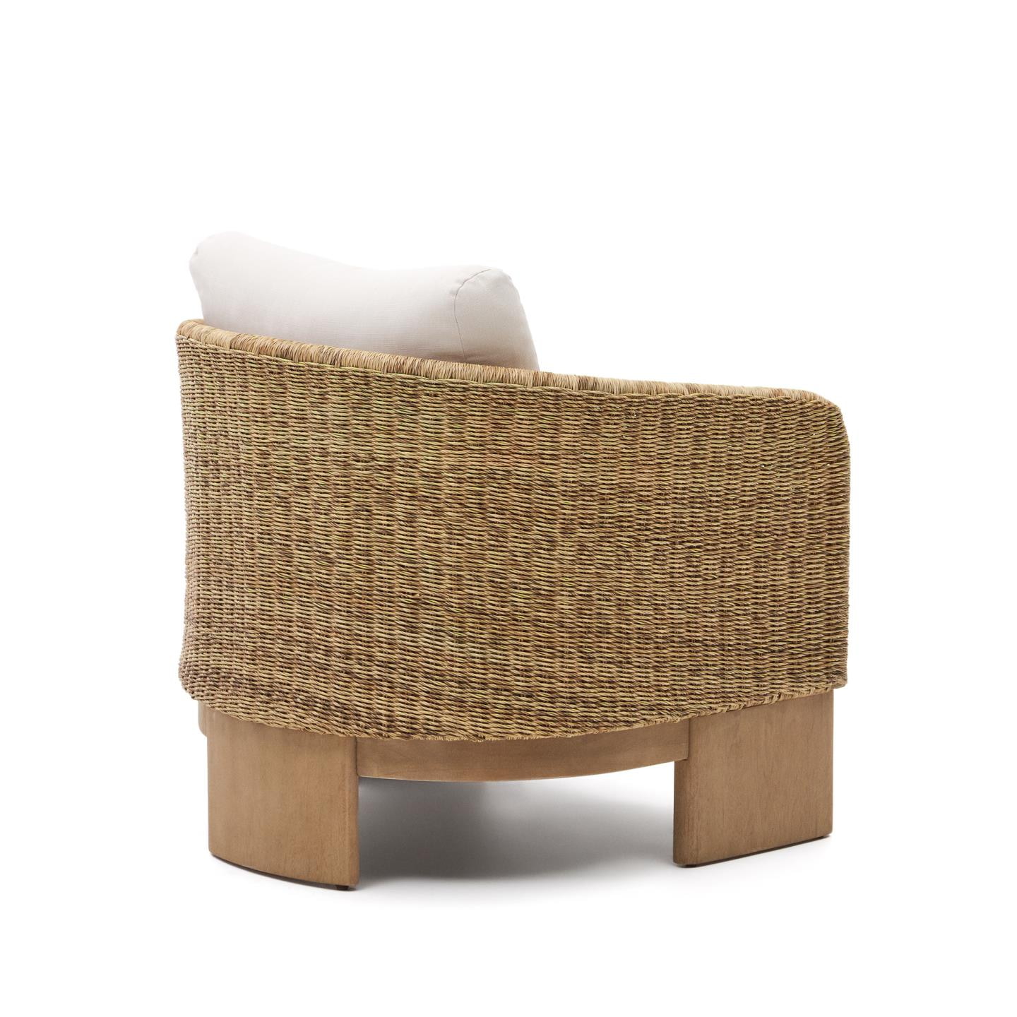 Kave Home Outdoor Fauteuil 'Xoriguer' Rattan en eucalyptushout