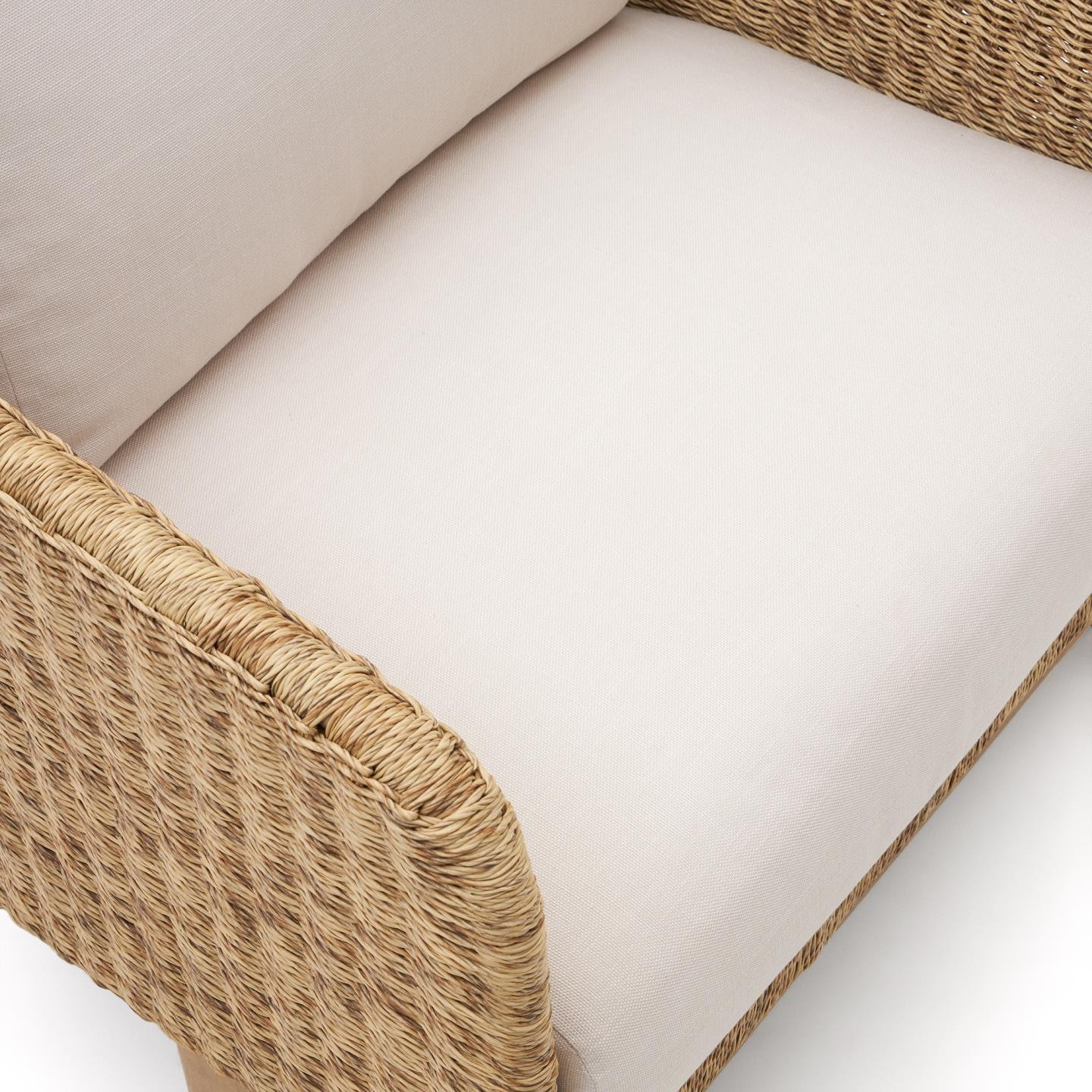 Kave Home Outdoor Fauteuil 'Xoriguer' Rattan en eucalyptushout