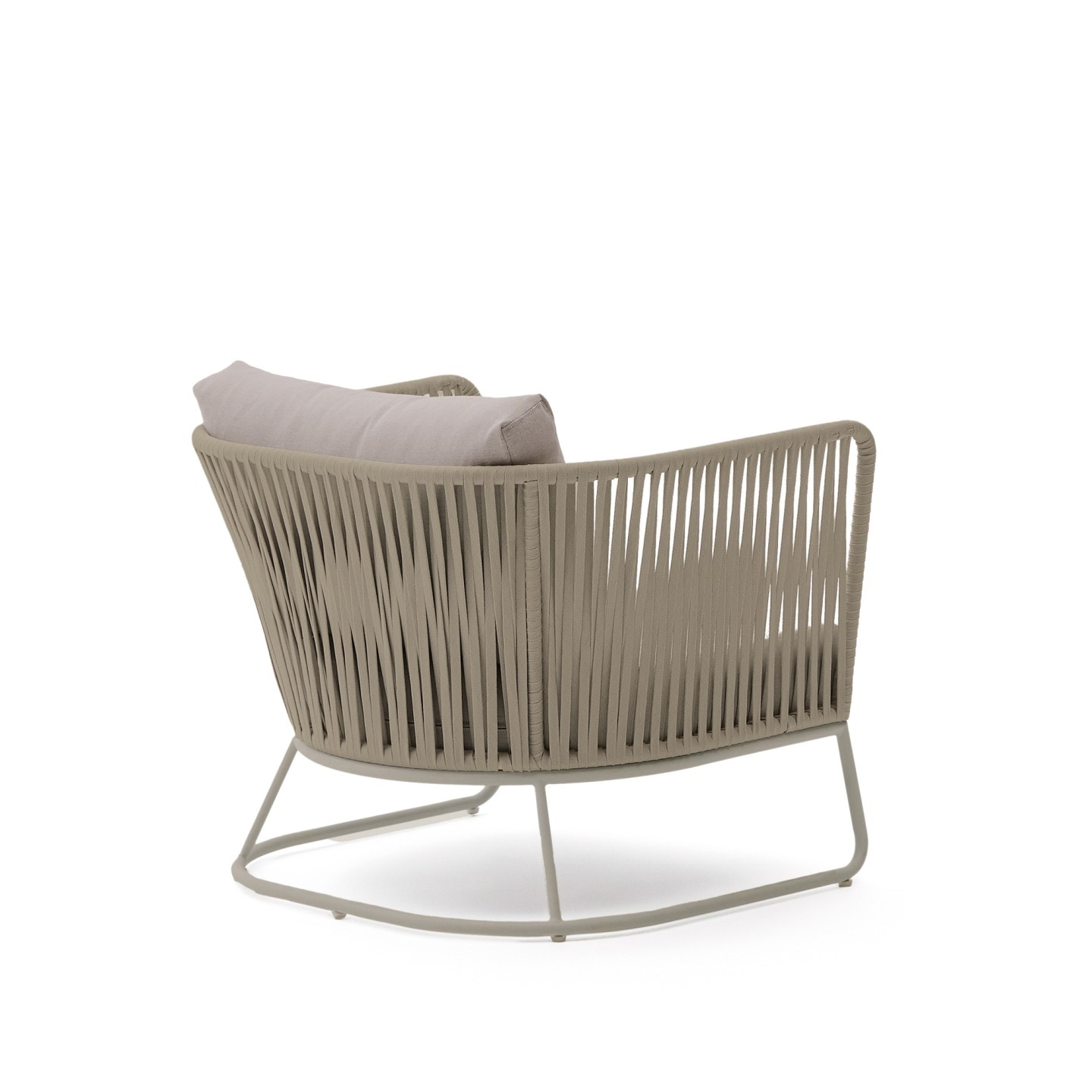 Kave Home Outdoor Fauteuil 'Saconca' Gevlochten touw, kleur Beige