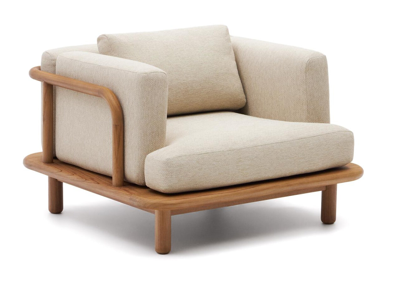 Kave Home Fauteuil 'Turqueta' Teakhout