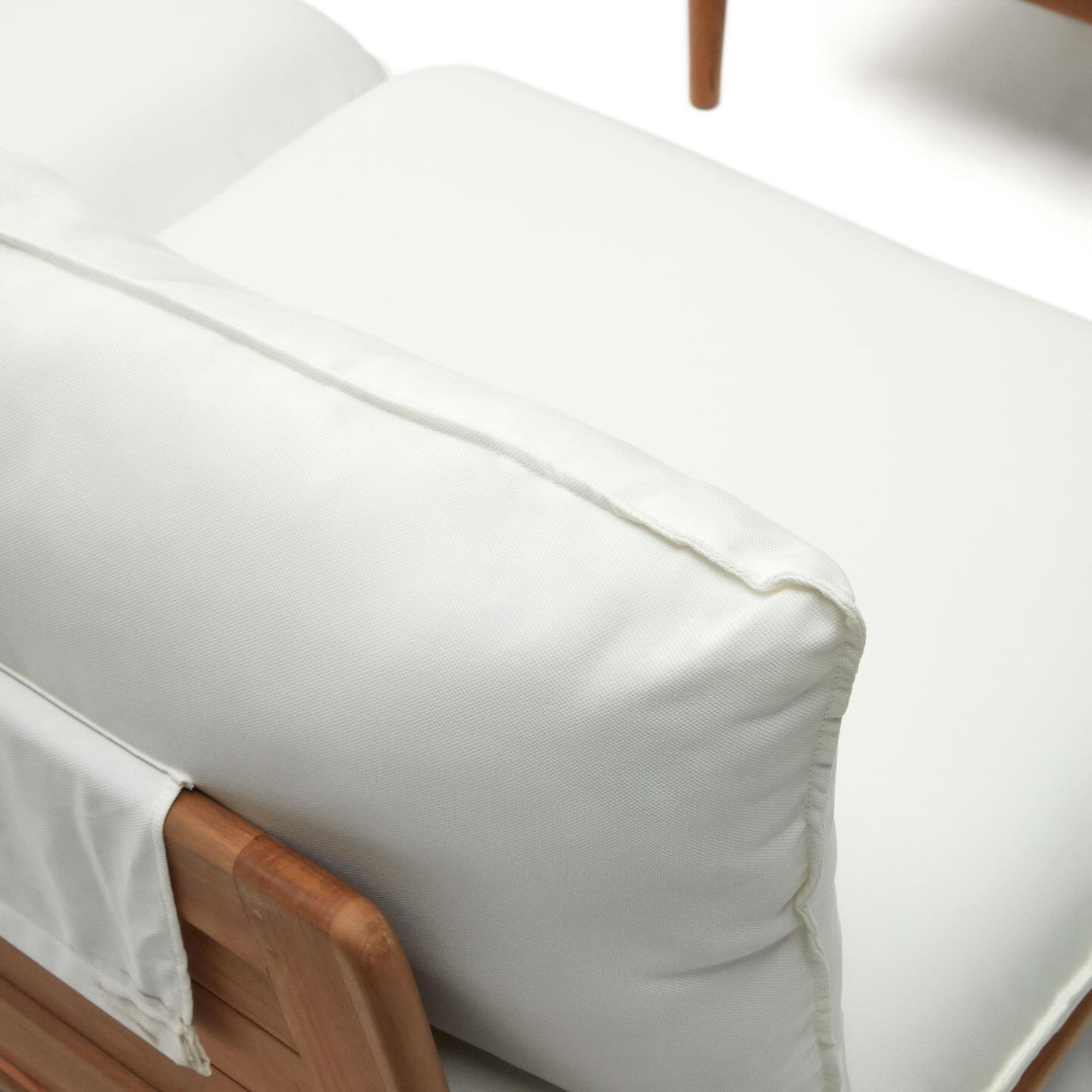 Kave Home Modulaire Loungeset 'Portitxol' Teakhout, Met 1 hoekfauteuil, 4 fauteuils en salontafel